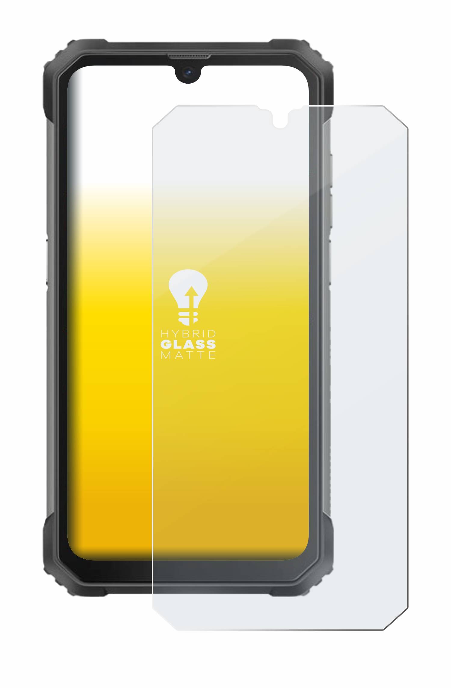 upscreen Flexible Schutz Glas Folie für Blackview BV8800 Schutzglas 9H Hybridglas Matt Entspiegelt