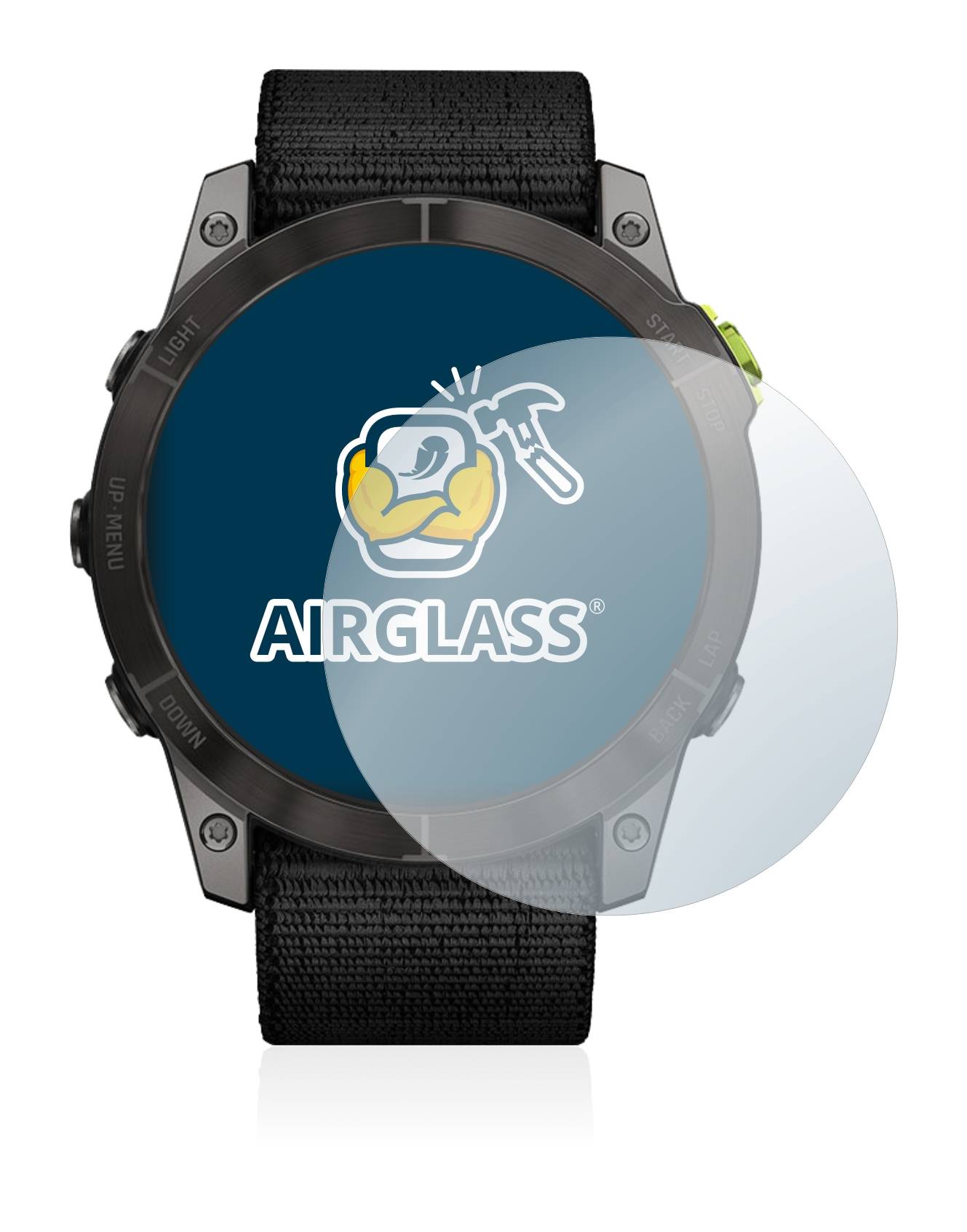 BROTECT AirGlass Flexible Schutz Glas Folie für Garmin Enduro 2 Klar Transparent