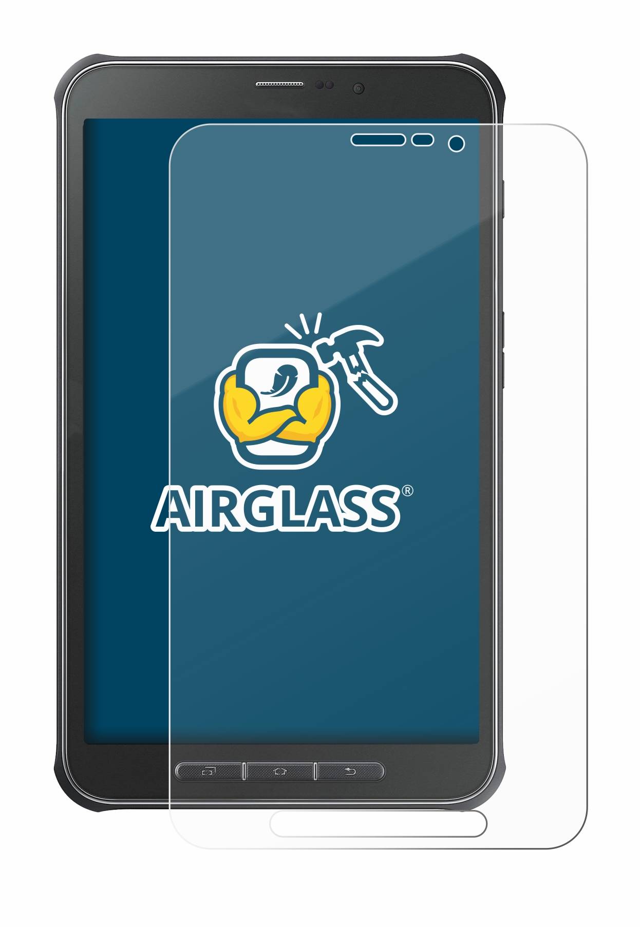 BROTECT AirGlass Flexible Schutz Glas Folie für Samsung Galaxy Tab Active SM-T365 Klar Transparent