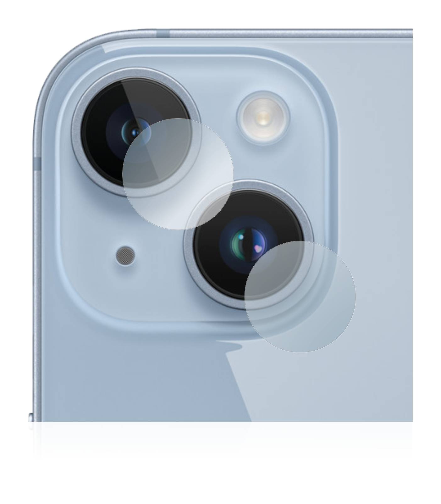upscreen Schutzfolie für Apple iPhone 14 (NUR Kameraschutz) Kratzschutz Anti-Fingerprint Klar