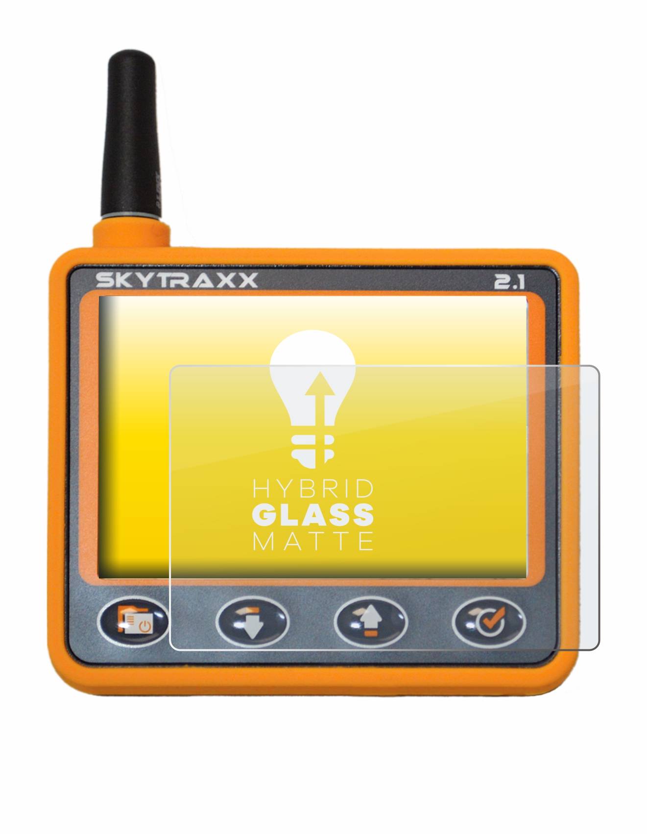 upscreen Flexible Schutz Glas Folie für Skytraxx 2.1 Vario Schutzglas 9H Hybridglas Matt Entspiegelt