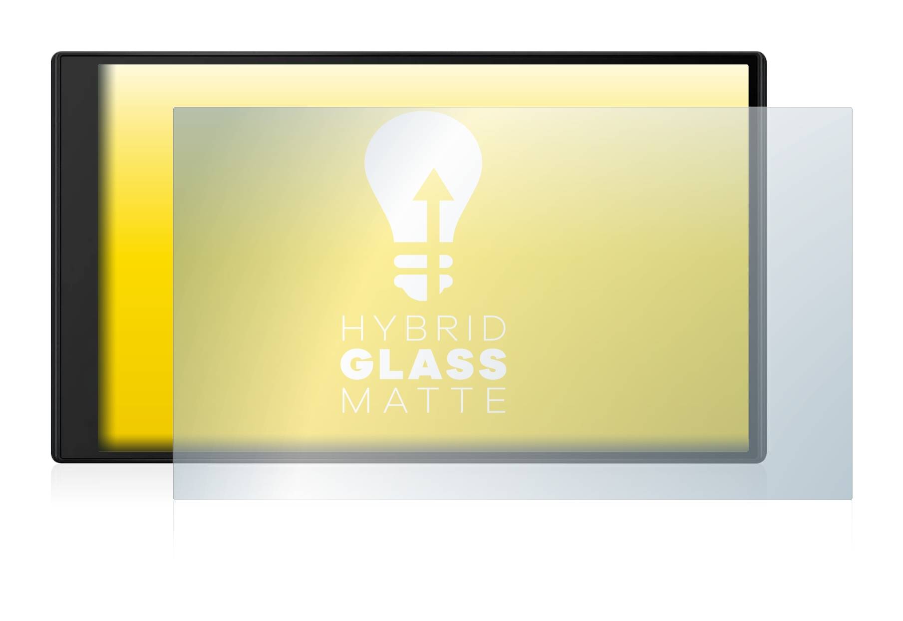 upscreen Flexible Schutz Glas Folie für Garmin DriveSmart 76 MT-D Schutzglas 9H Hybridglas Matt Entspiegelt