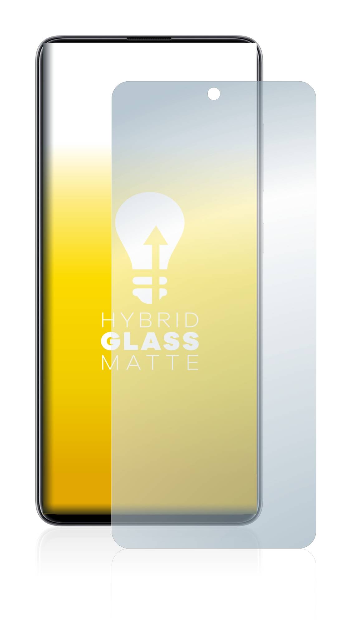 upscreen Flexible Schutz Glas Folie für Samsung Galaxy A51 5G / A51 Schutzglas 9H Hybridglas Matt Entspiegelt