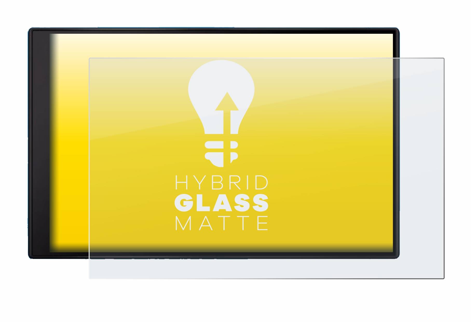 upscreen Hybrid Glass Matte Premium Schutzglas Folie für Garmin DriveSmart