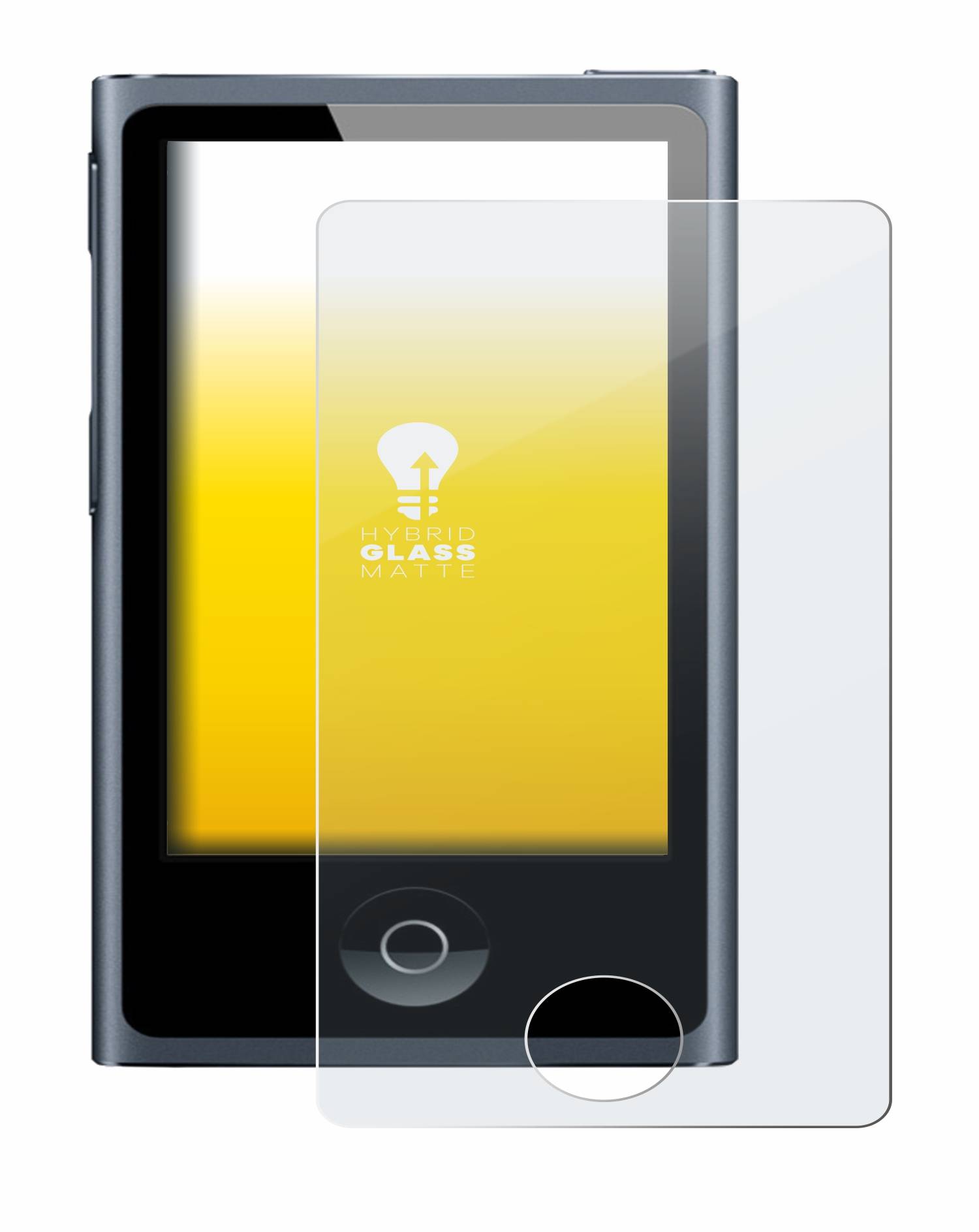 upscreen Flexible Schutz Glas Folie für Apple iPod nano 2012 (7. Gen.) Schutzglas 9H Hybridglas Matt Entspiegelt