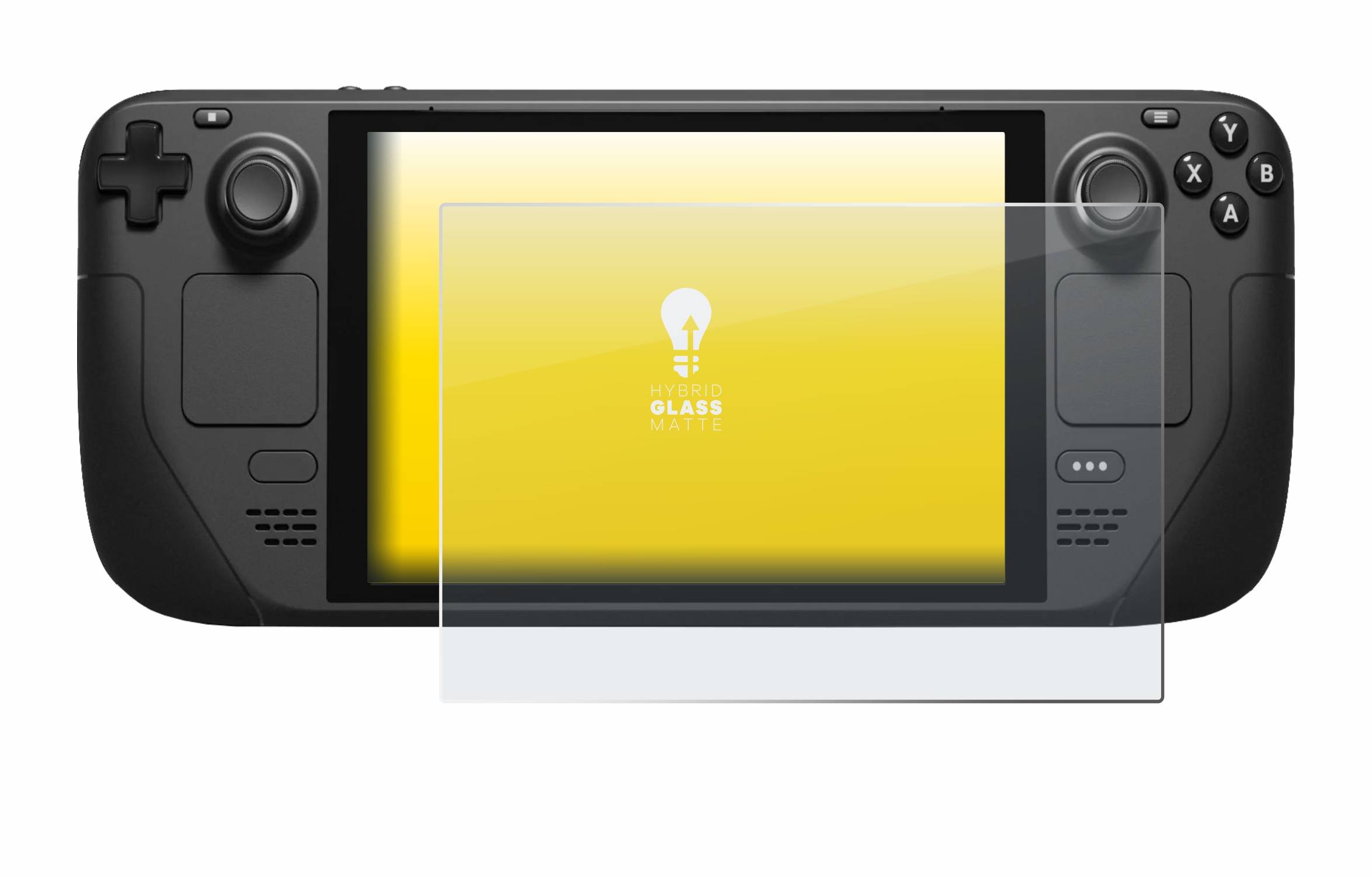 upscreen Flexible Schutz Glas Folie für Valve Steam Deck / OLED Schutzglas 9H Hybridglas Matt Entspiegelt