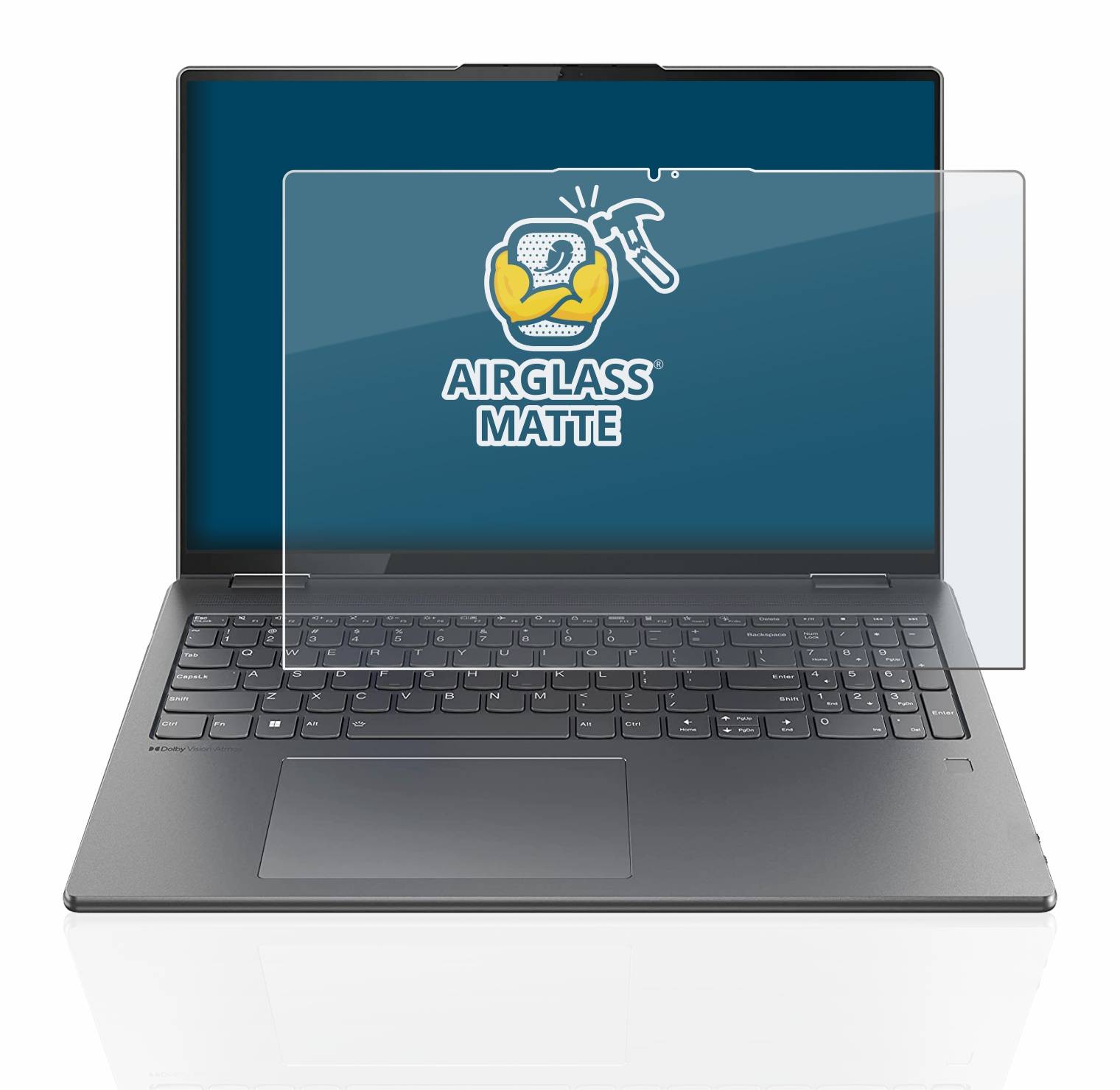 BROTECT AirGlass Flexible Schutz Glas Folie für Lenovo Yoga 7i Gen 7 16" Matt Entspiegelt