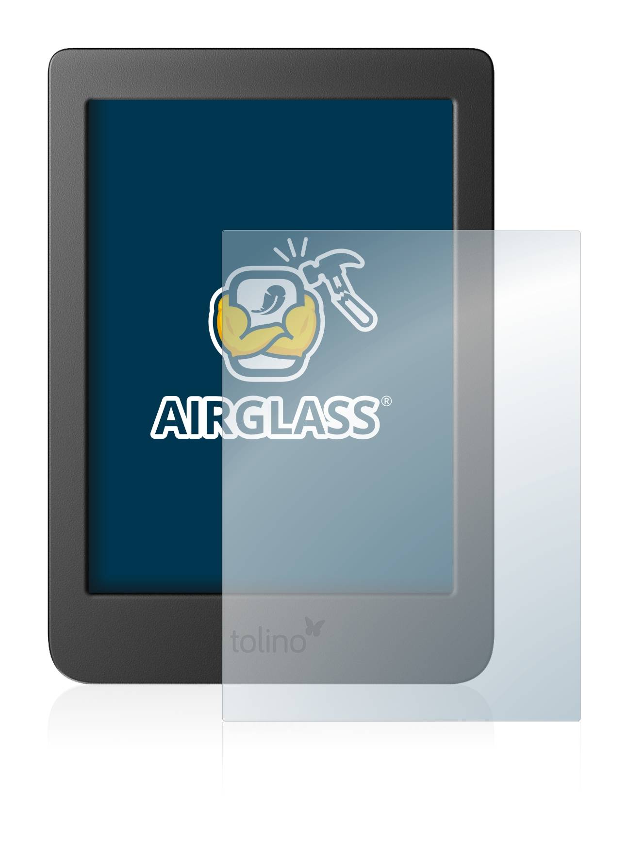 BROTECT AirGlass Flexible Schutz Glas Folie für Tolino Page 2 Klar Transparent
