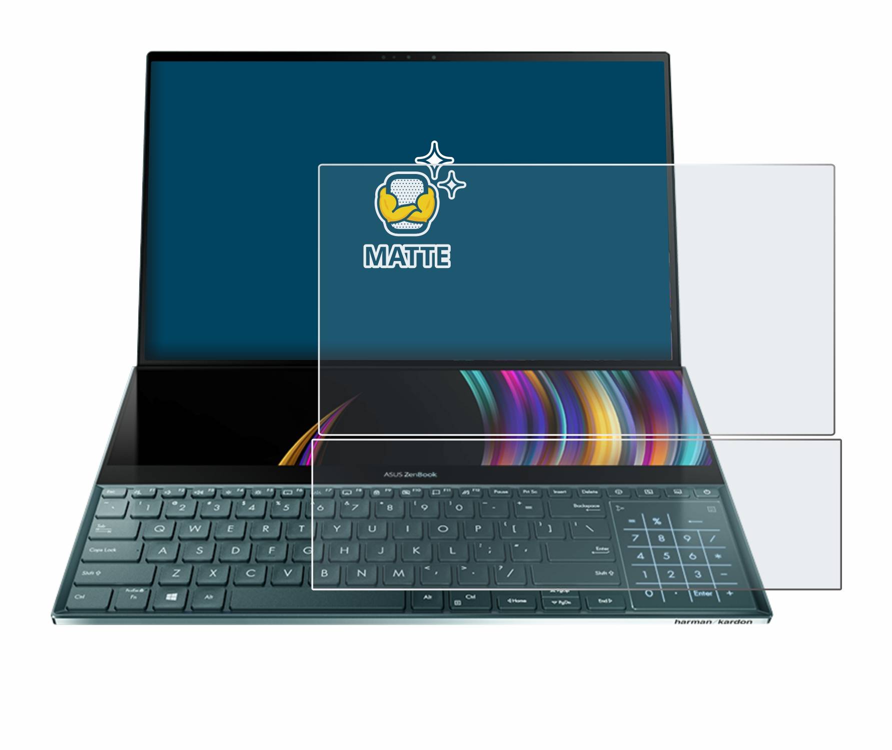 BROTECT Schutzfolie für ASUS ZenBook Duo UX481FL Folie Matt Entspiegelt