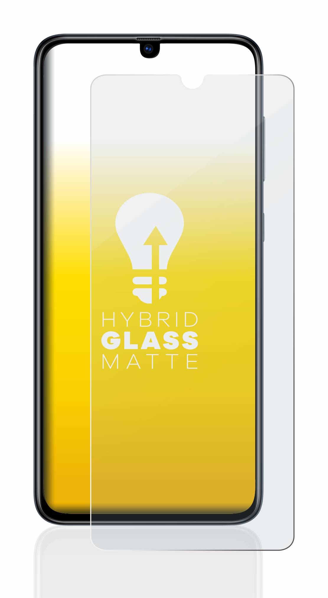 upscreen Flexible Schutz Glas Folie für Samsung Galaxy A70 Schutzglas 9H Hybridglas Matt Entspiegelt