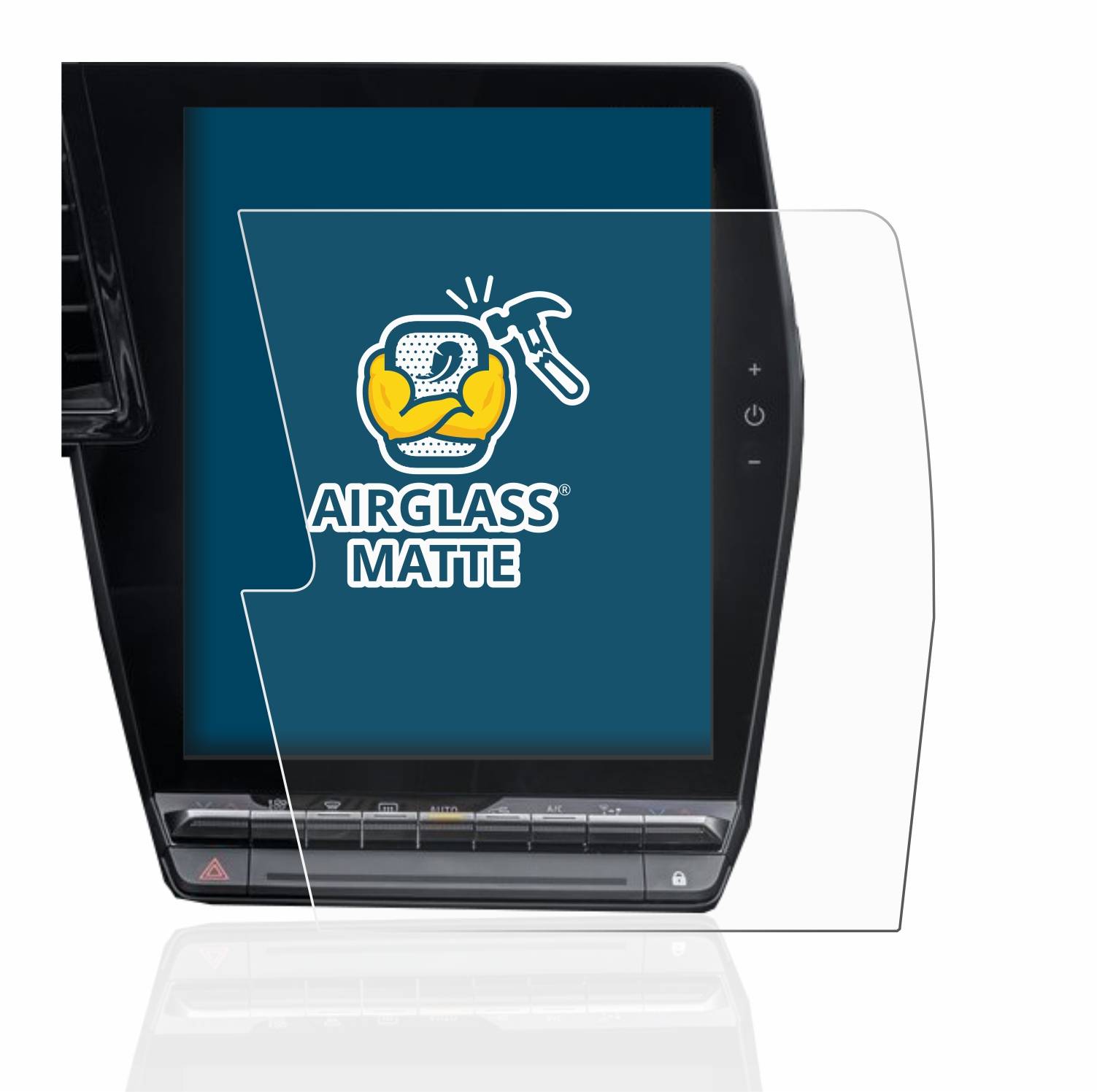 BROTECT AirGlass Flexible Schutz Glas Folie für Renault Megane E-Tech openR Link 12" Matt Entspiegelt