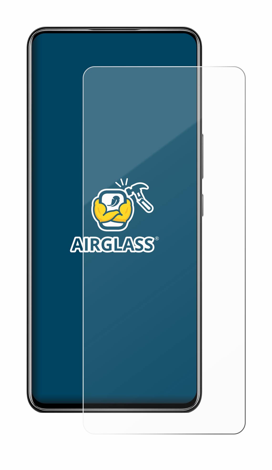 BROTECT AirGlass Flexible Schutz Glas Folie für ZTE Axon 30 5G Klar Transparent