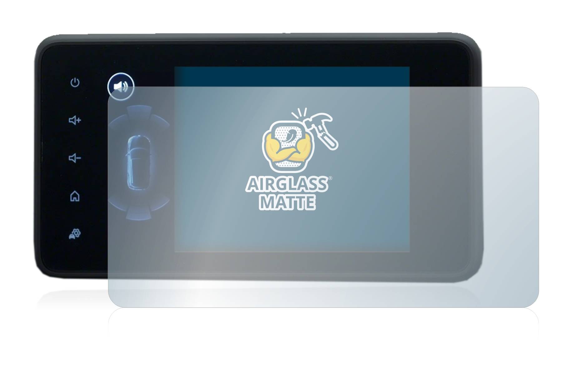 BROTECT AirGlass Flexible Schutz Glas Folie für Dacia Jogger 2022 Media Display 8" Matt Entspiegelt