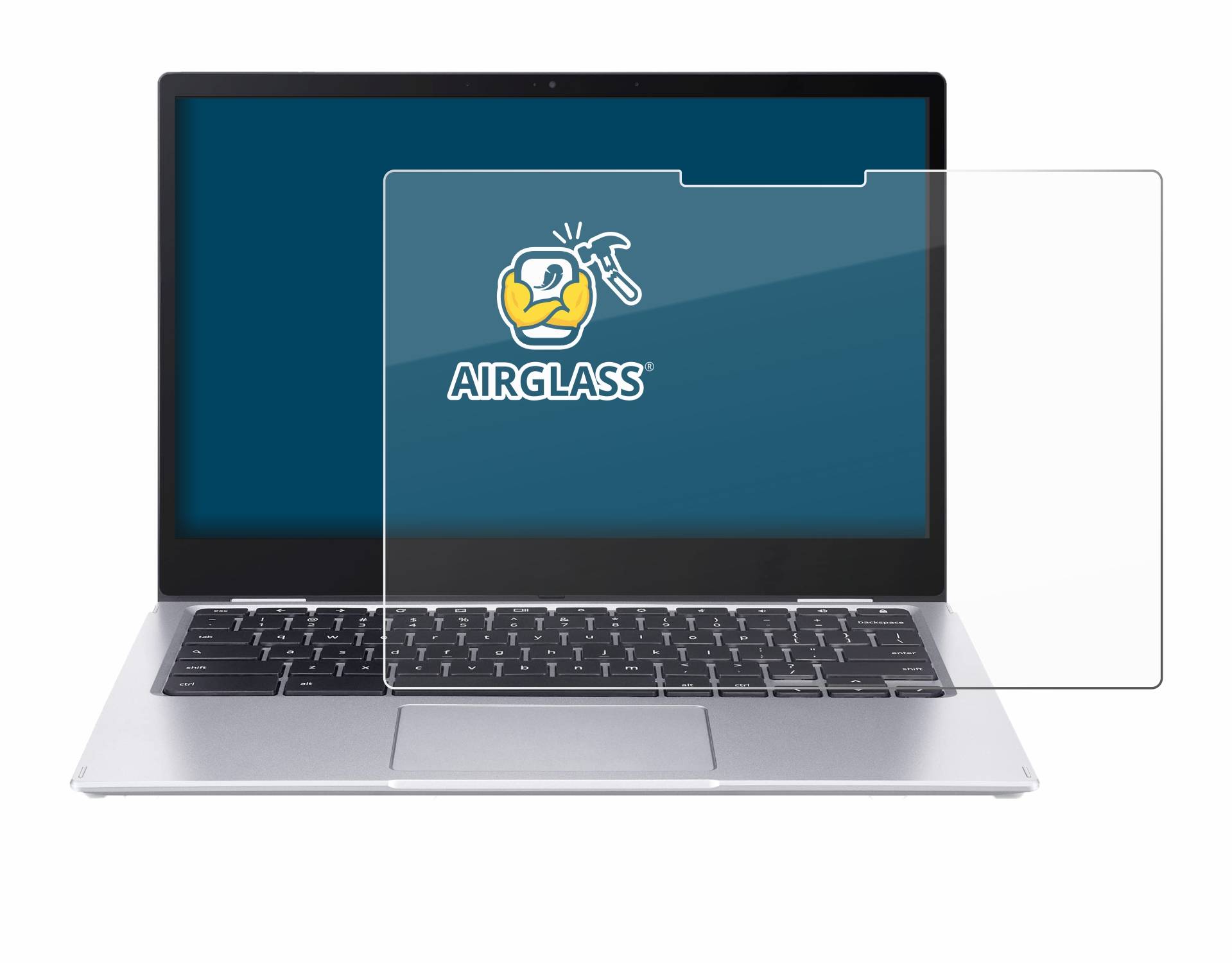 BROTECT AirGlass Flexible Schutz Glas Folie für Acer Chromebook Spin 513 CP513-1H-S72Y Klar Transparent