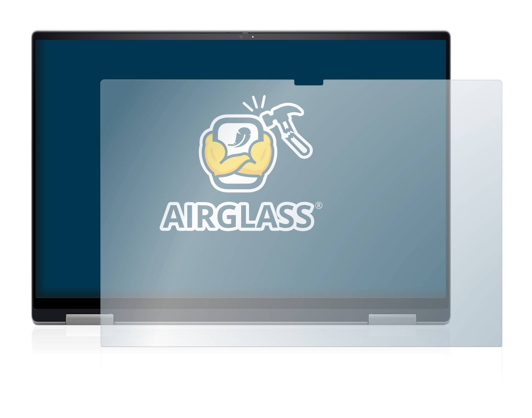 BROTECT AirGlass Flexible Schutz Glas Folie für Dell Inspiron 16 7620 2-in-1 Klar Transparent