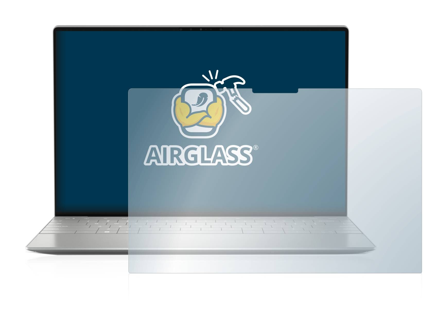 BROTECT AirGlass Flexible Schutz Glas Folie für Dell XPS 13 Plus 9320 Touch Klar Transparent