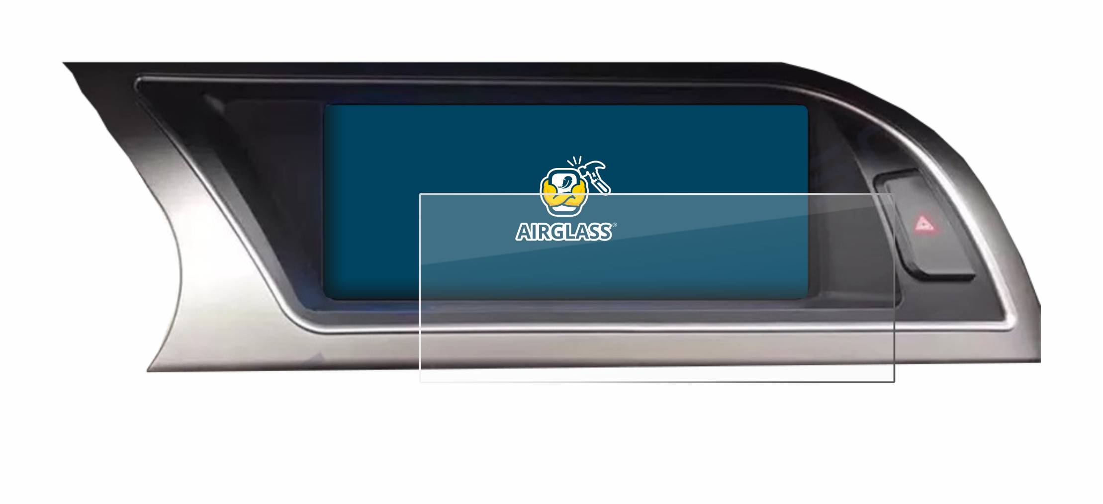 BROTECT AirGlass Schutz Glas Folie für Audi Audi A4 B8 (2012-2015) MMI Navigation Plus 7" Klar Transparent