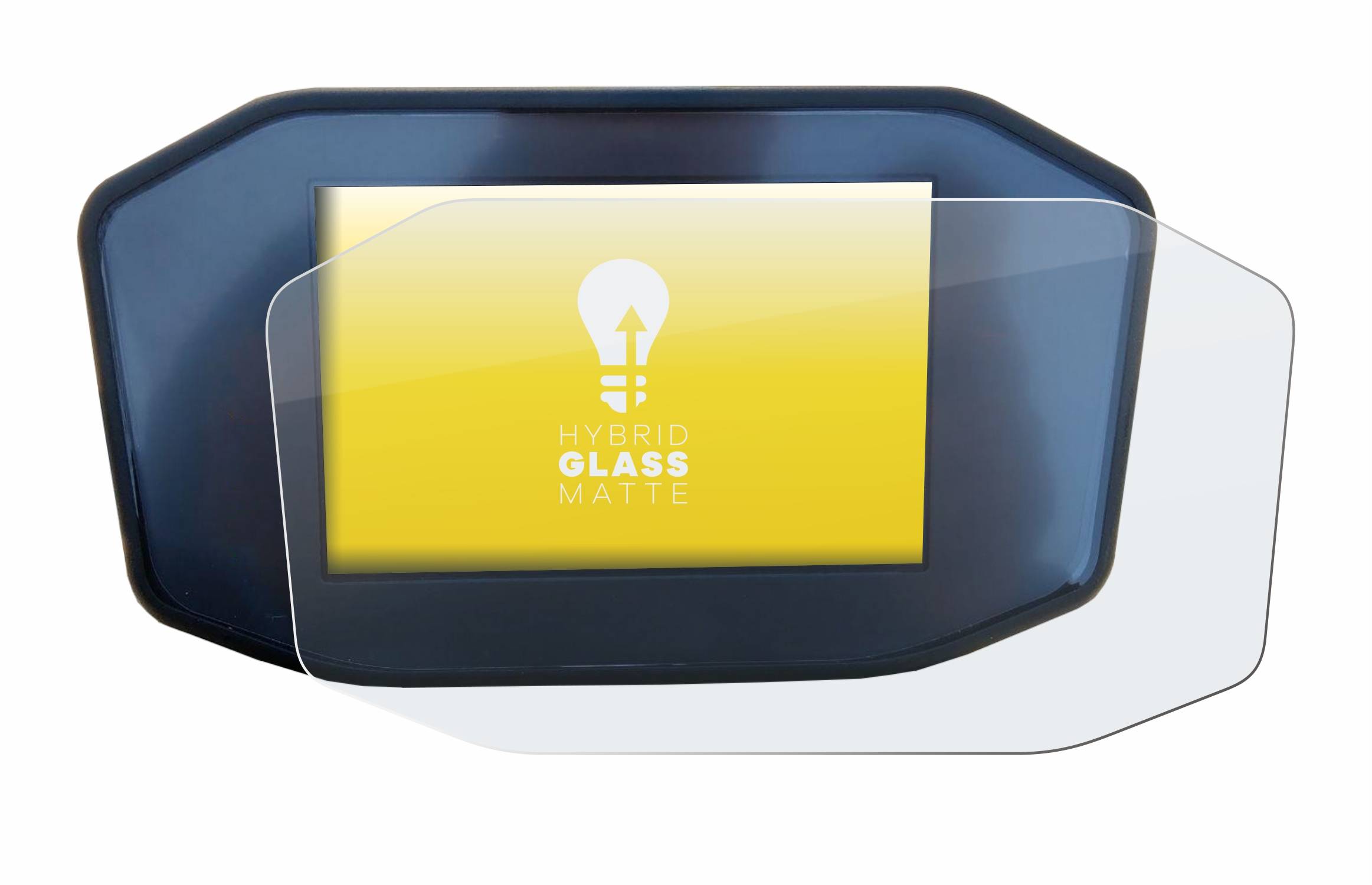 upscreen Flexible Schutz Glas Folie für KTM 1290 Super Duke R Schutzglas 9H Hybridglas Matt Entspiegelt