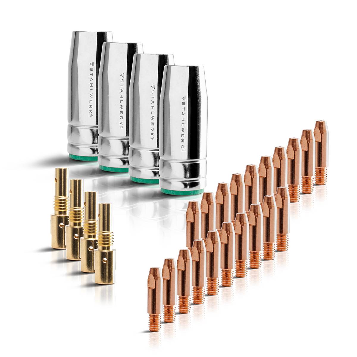 STAHLWERK Schweißgeräte MIG MAG AK25/MB25 Starter Set