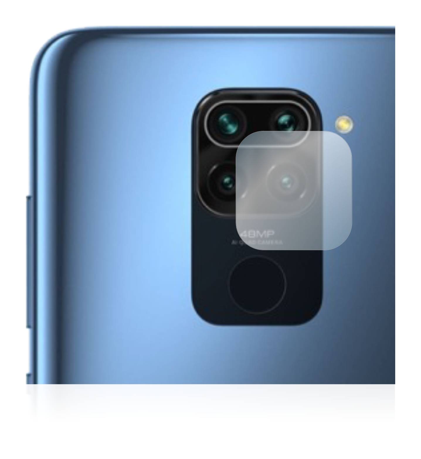 BROTECT AirGlass Flexible Schutz Glas Folie für Xiaomi Redmi Note 9 (NUR Kameraschutz) Klar Transparent