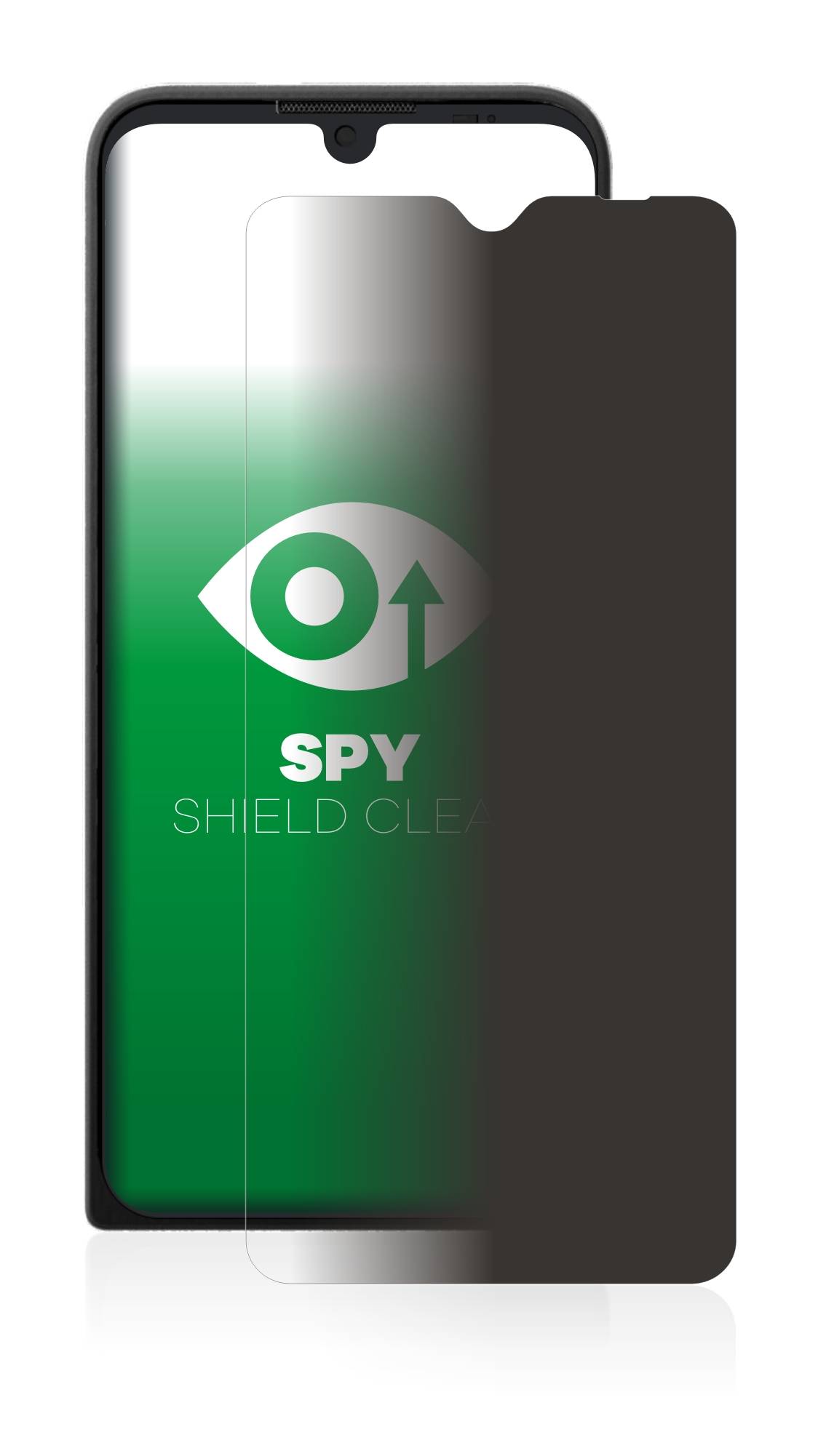 upscreen Blickschutzfolie für Motorola Defy 2021 Anti-Spy Privacy Blaulichtschutz Sichtschutzfolie