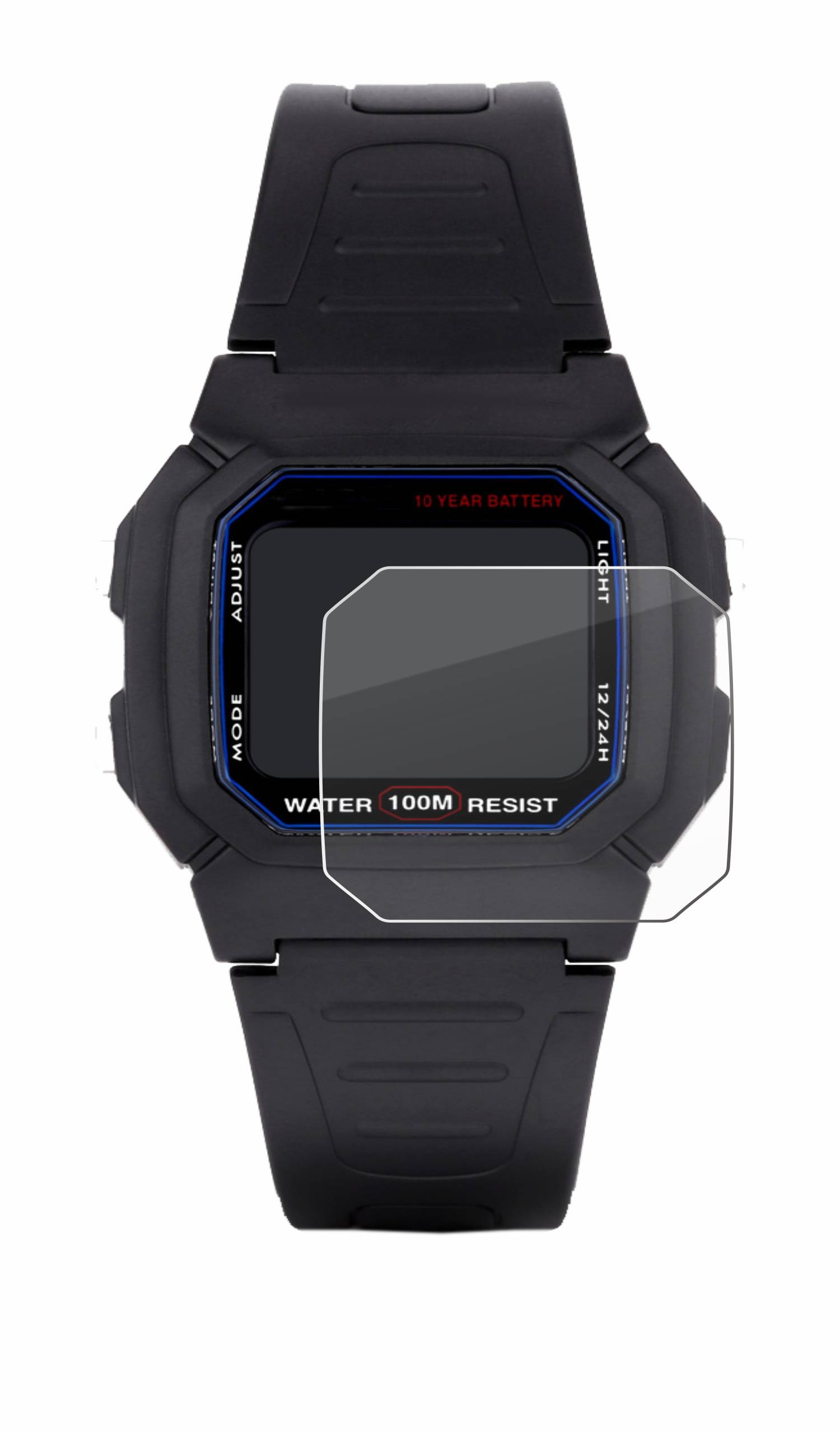 BROTECT AirGlass Flexible Schutz Glas Folie für Casio W-800H-1AVES Klar Transparent