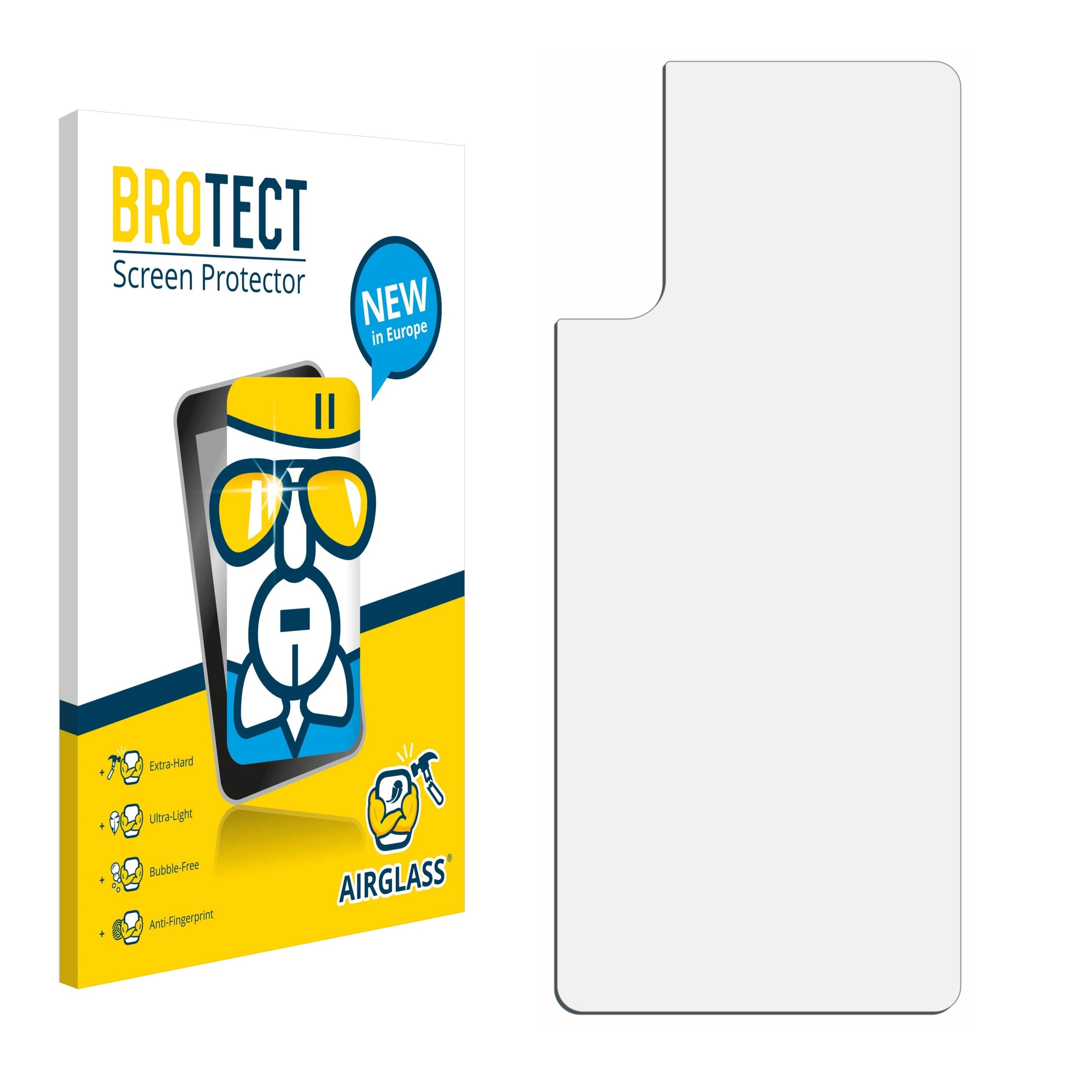 BROTECT AirGlass Flexible Schutz Glas Folie für Sony Xperia 10 III (Rückseite) Klar Transparent