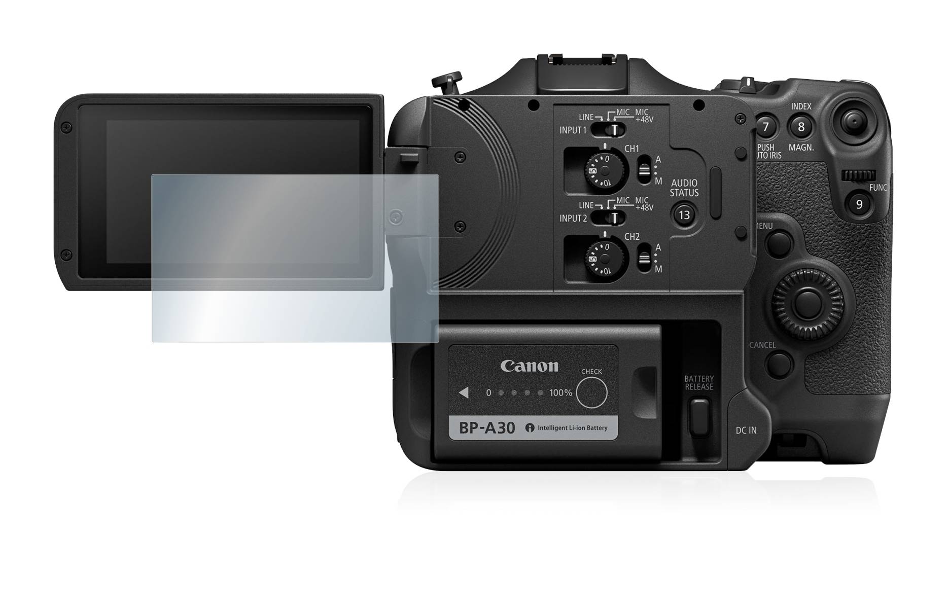 upscreen Schutzfolie für Canon EOS C70 Kratzschutz Anti-Fingerprint Klar