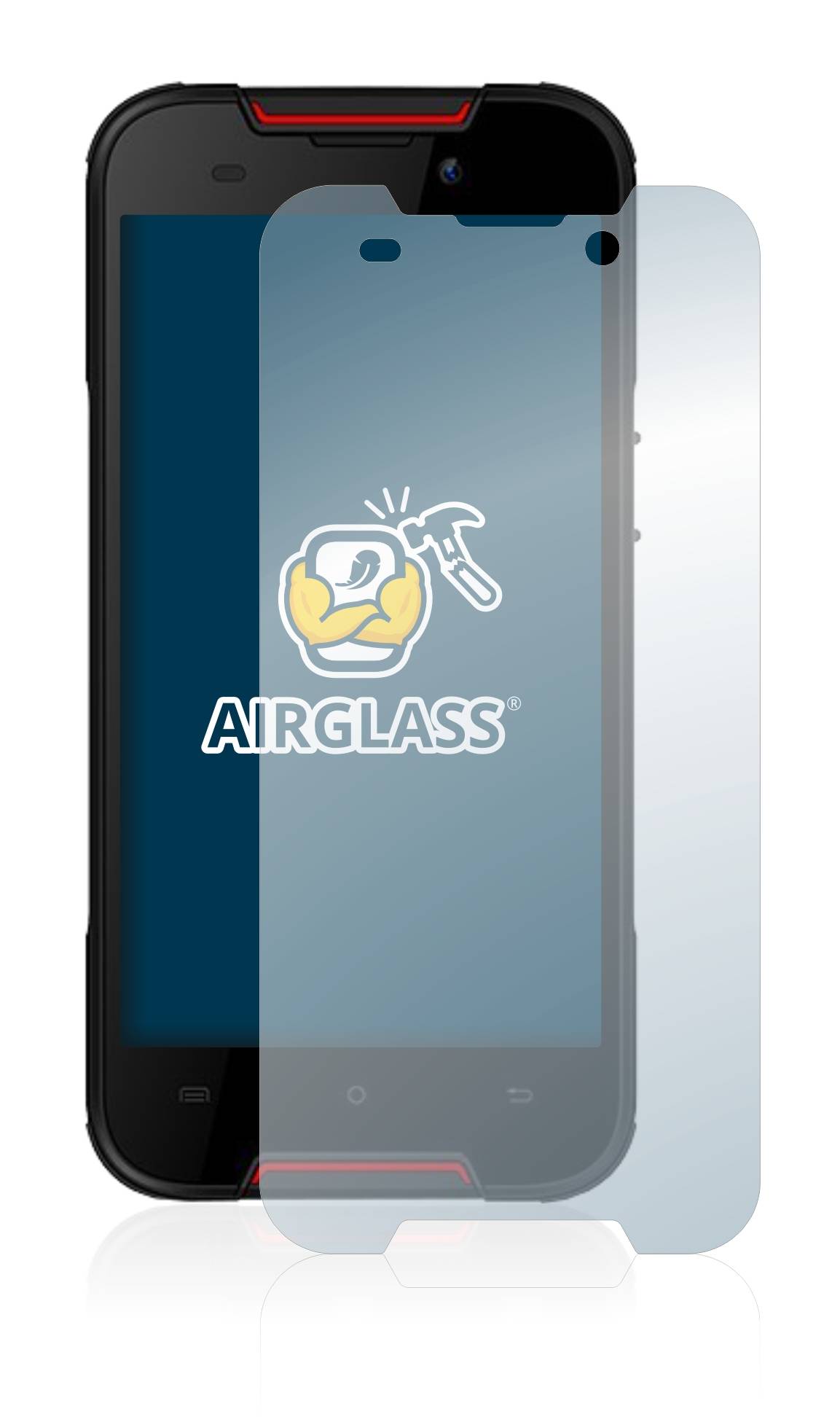 BROTECT AirGlass Flexible Schutz Glas Folie für Cubot Quest Lite Klar Transparent