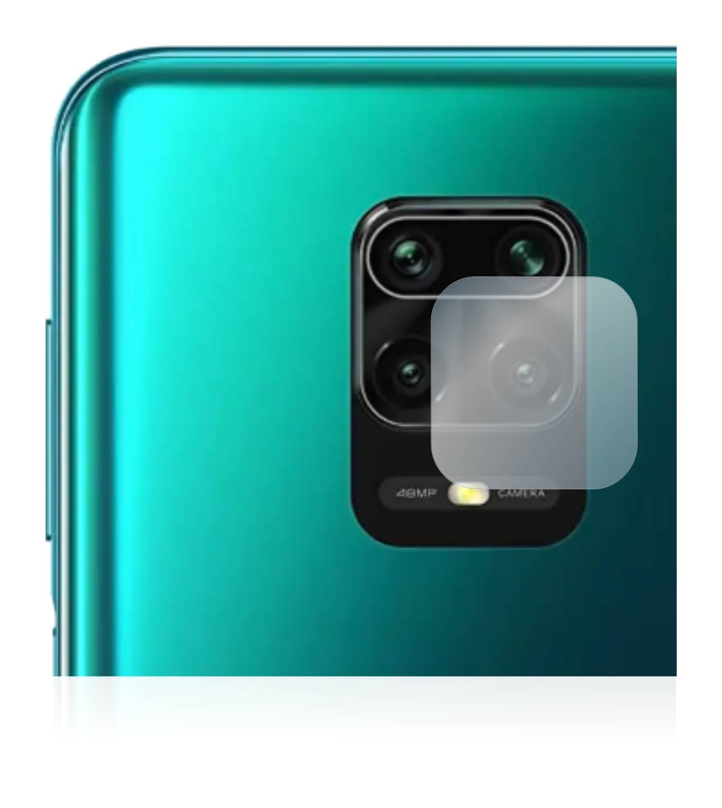 BROTECT AirGlass Flexible Schutz Glas Folie für Xiaomi Redmi Note 9S / 9 Pro (NUR Kamera) Klar Transparent