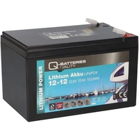 Q-Batteries Lithium Akku 12-12 12,8V 12Ah 153,6Wh LiFePO4 Q-Batteries Lithium Akku 12-12 12,8V 12Ah 153,6Wh LiFePO4