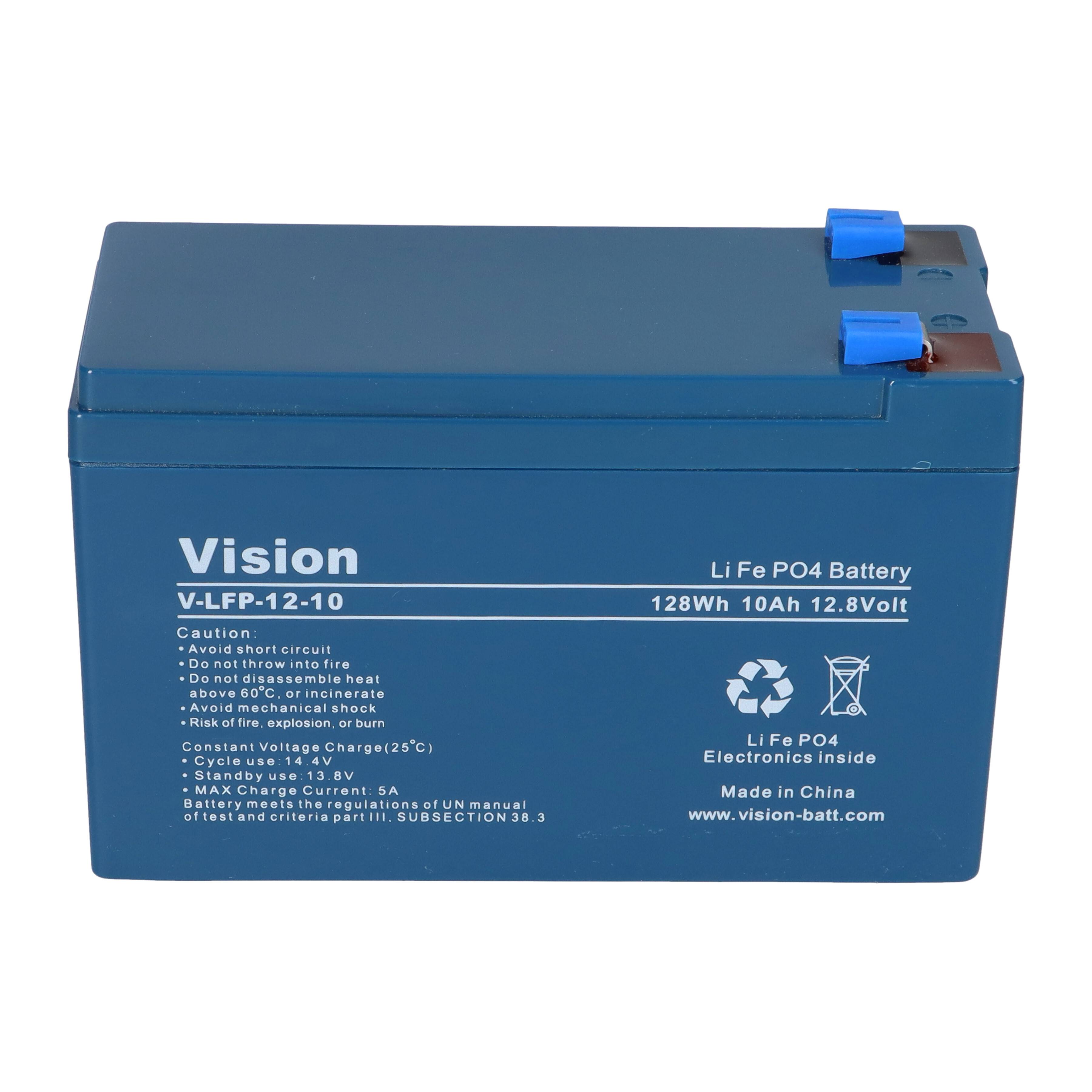 Vision LiFePO4-Akku VLFP1210 LiFePO4 12V 10Ah inkl. BMS Balancer