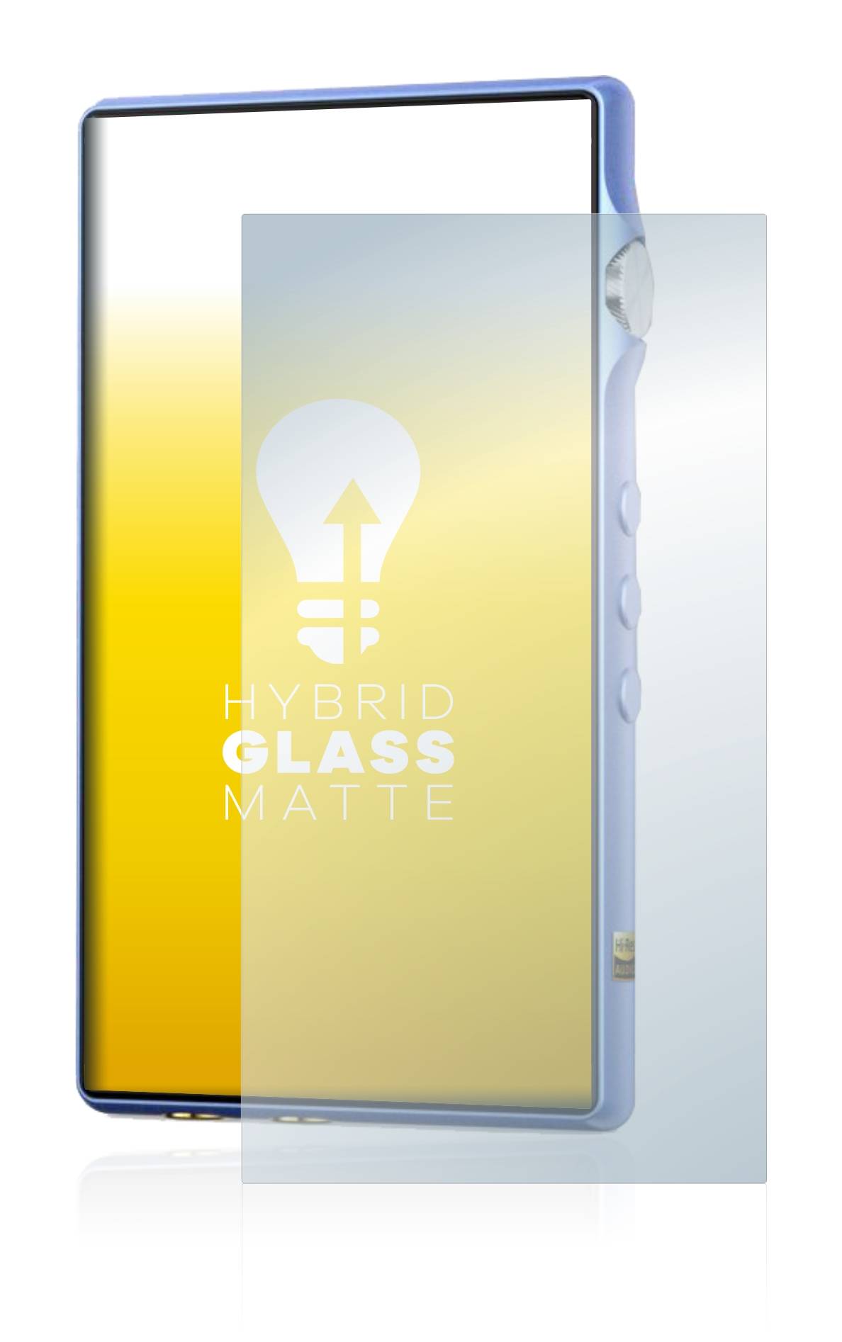 upscreen Hybrid Glass Matte Premium Schutzglas Folie für iBasso