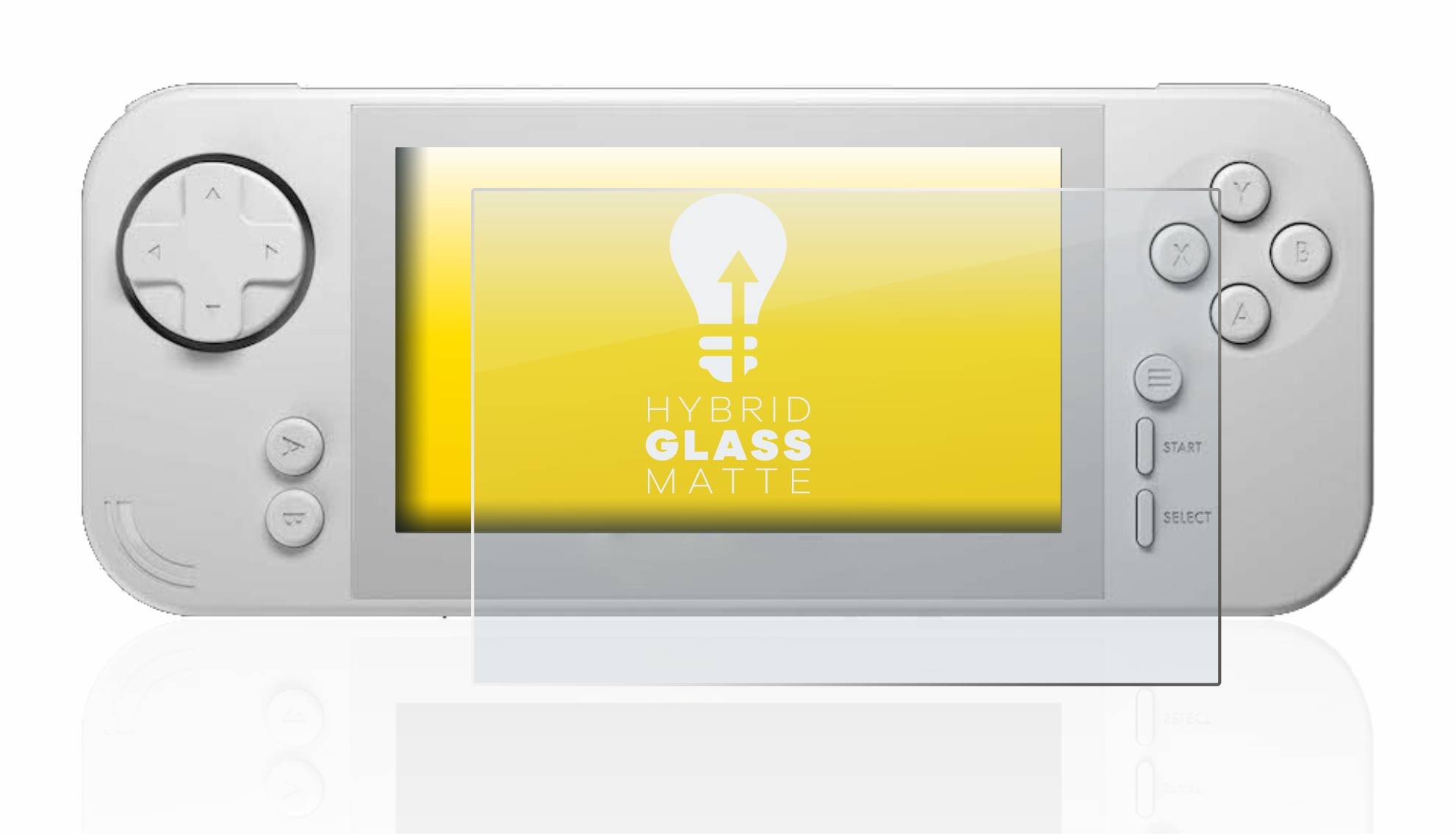 upscreen Hybrid Glass Matte Premium Schutzglas Folie für Evercade