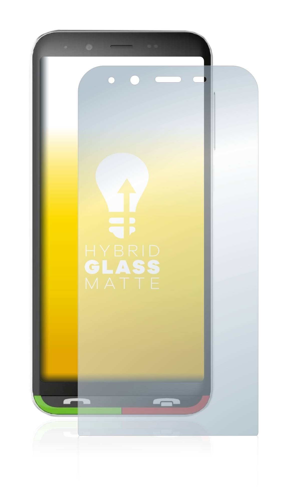 upscreen Flexible Schutz Glas Folie für Emporia SuperEasy Schutzglas 9H Hybridglas Matt Entspiegelt