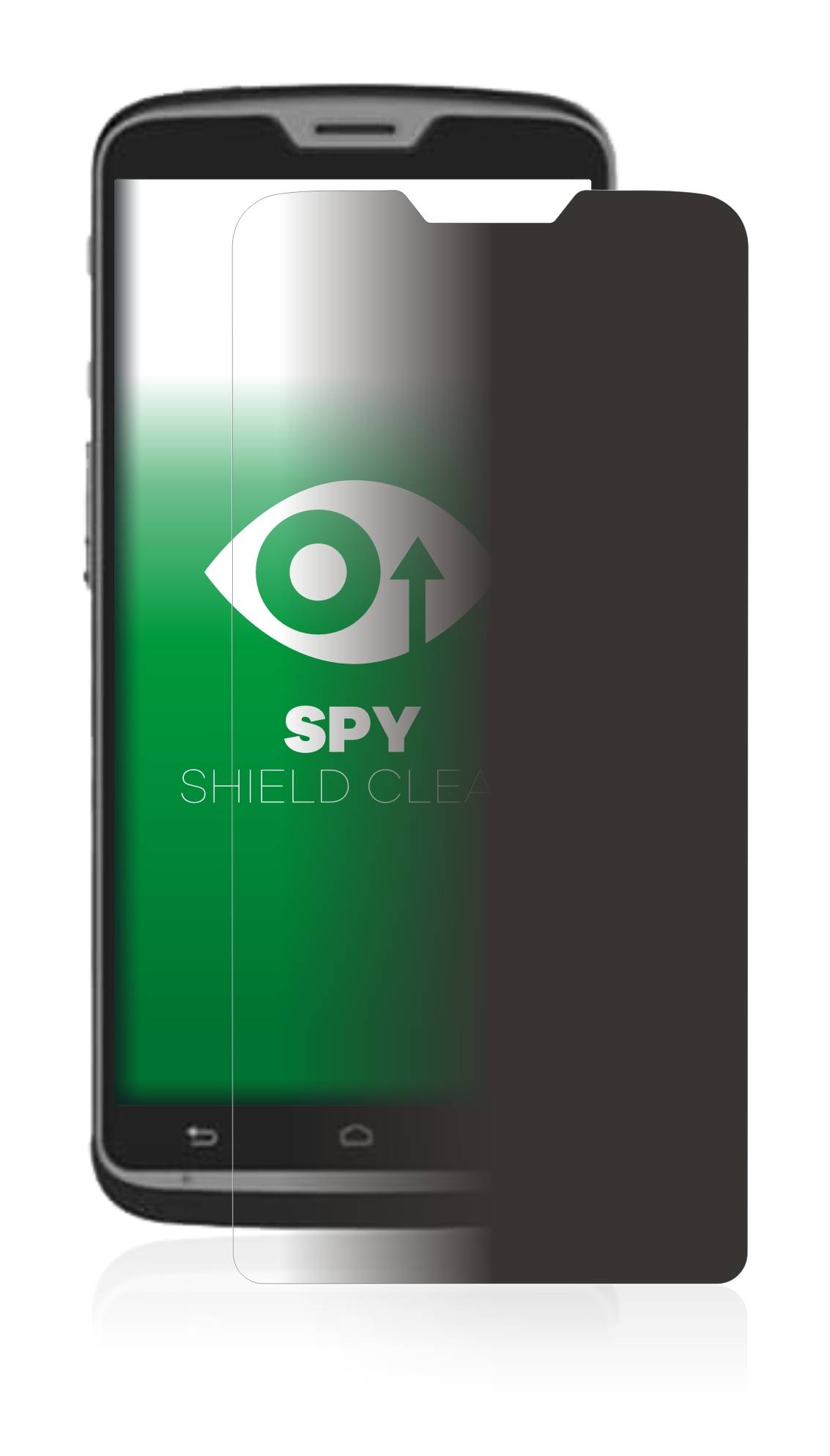 upscreen Spy Shield Clear Premium Blickschutzfolie für M3 Mobile