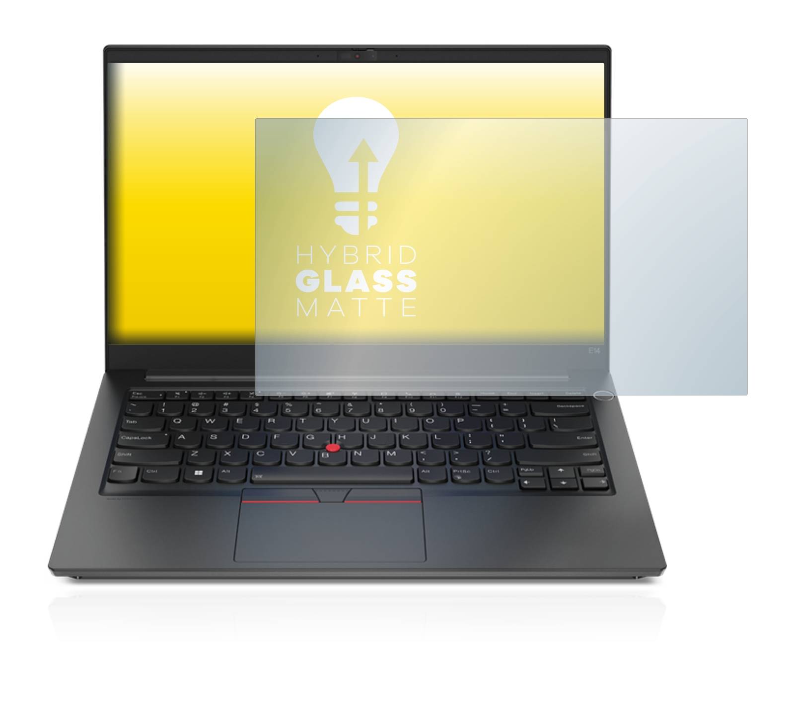 upscreen Hybrid Glass Matte Premium Schutzglas Folie für Razer Blade 14