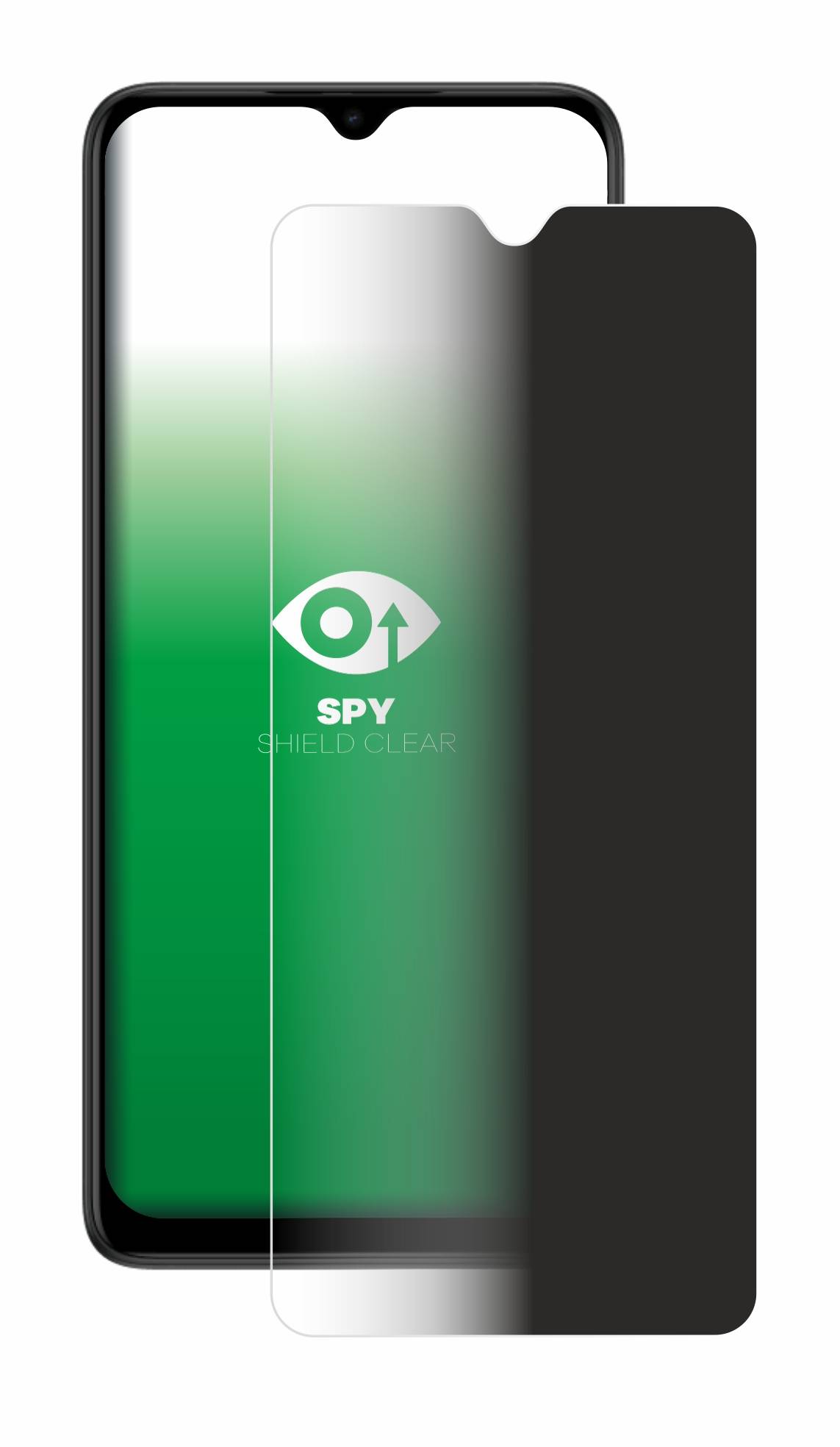 upscreen Blickschutzfolie für Motorola e 22 i Anti-Spy Privacy Blaulichtschutz Sichtschutzfolie
