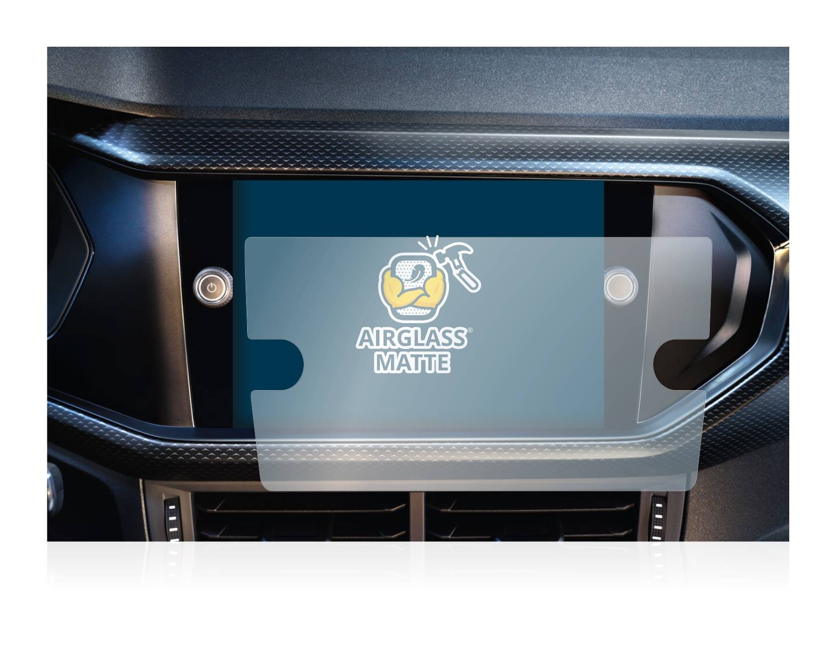 BROTECT AirGlass Matte Schutzglas Folie für Volkswagen T-Cross 2021 Ready 2 Discover