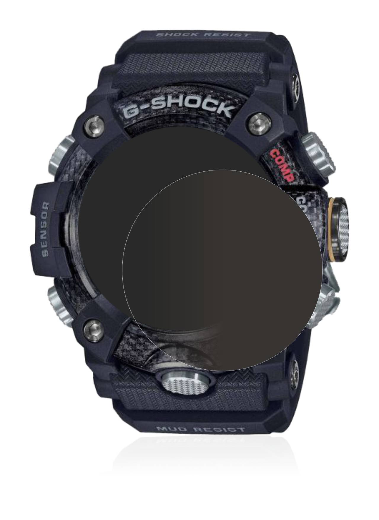 upscreen Spy Shield Clear Premium Blickschutzfolie für Casio G-Shock Mudmaster