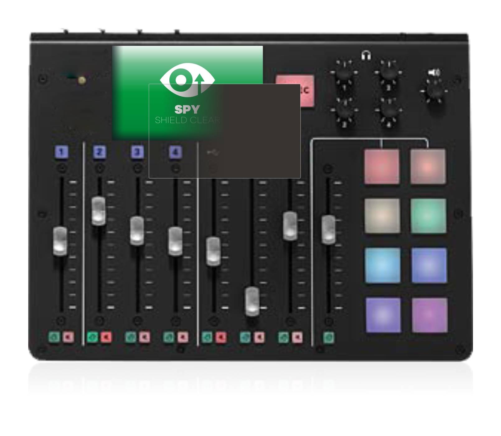 upscreen Spy Shield Clear Premium Blickschutzfolie für Rodecaster Pro