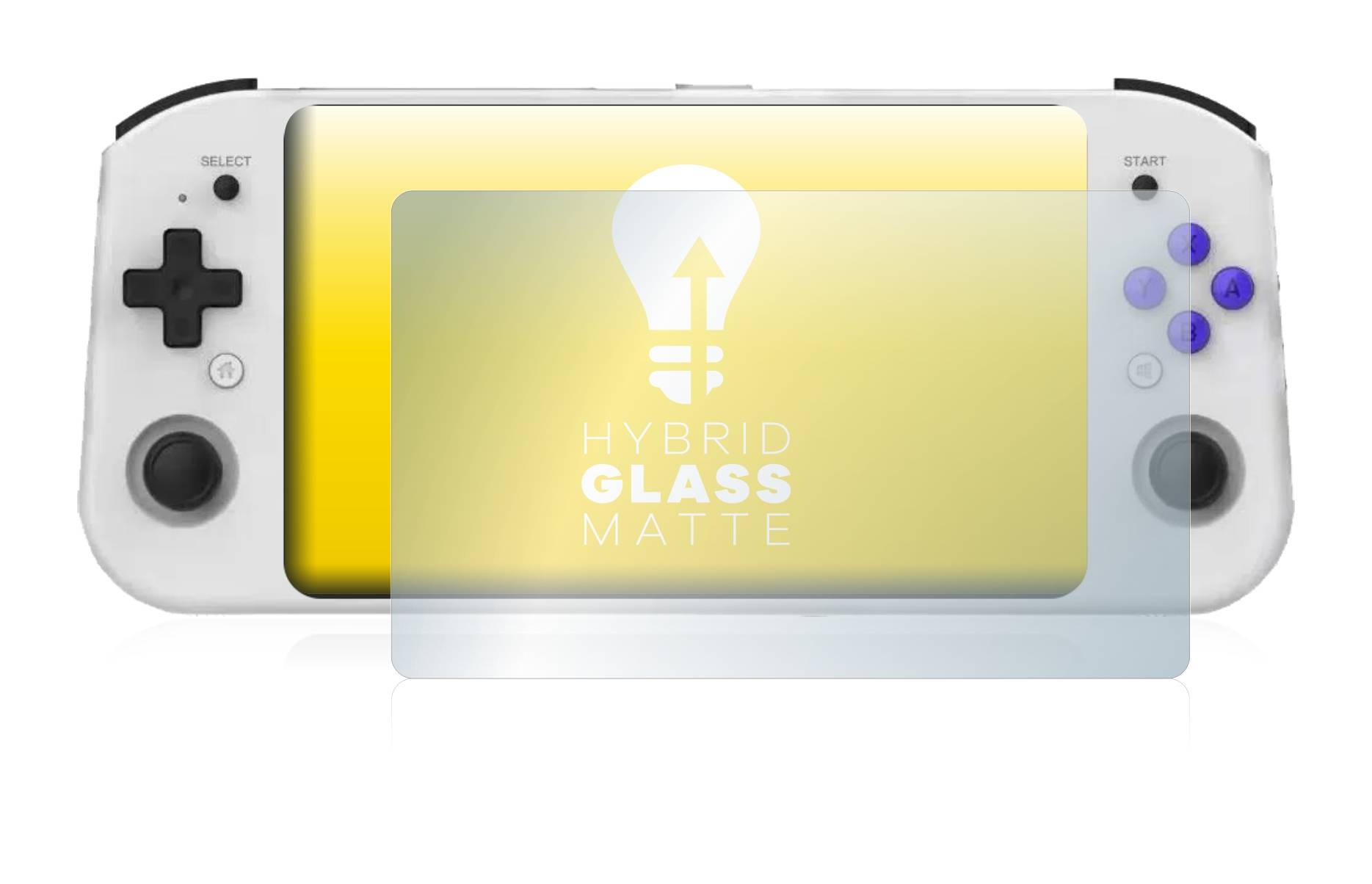 upscreen Hybrid Glass Matte Premium Schutzglas Folie für Anbernic