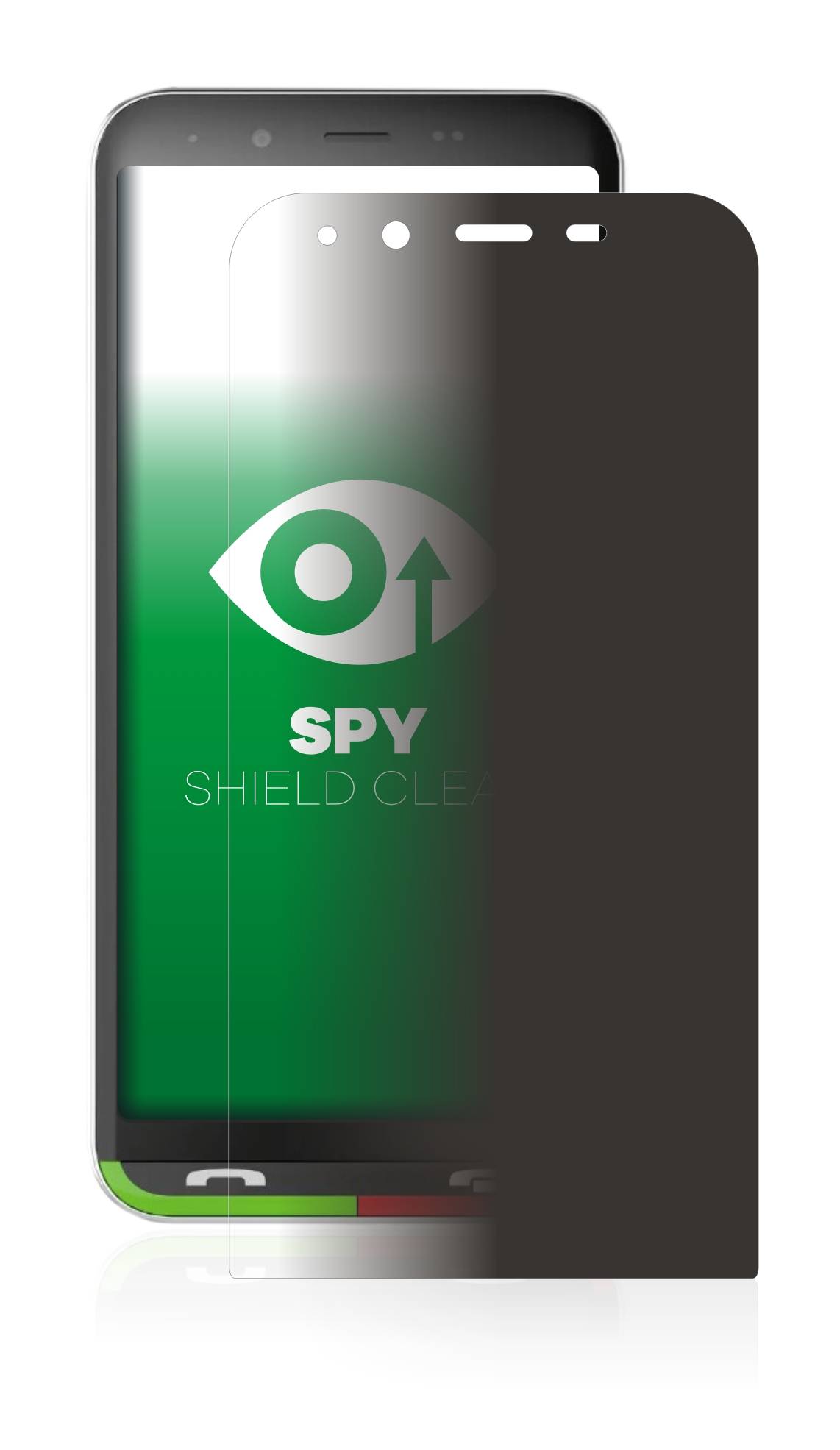 upscreen Blickschutzfolie für Emporia SuperEasy Anti-Spy Privacy Blaulichtschutz Sichtschutzfolie