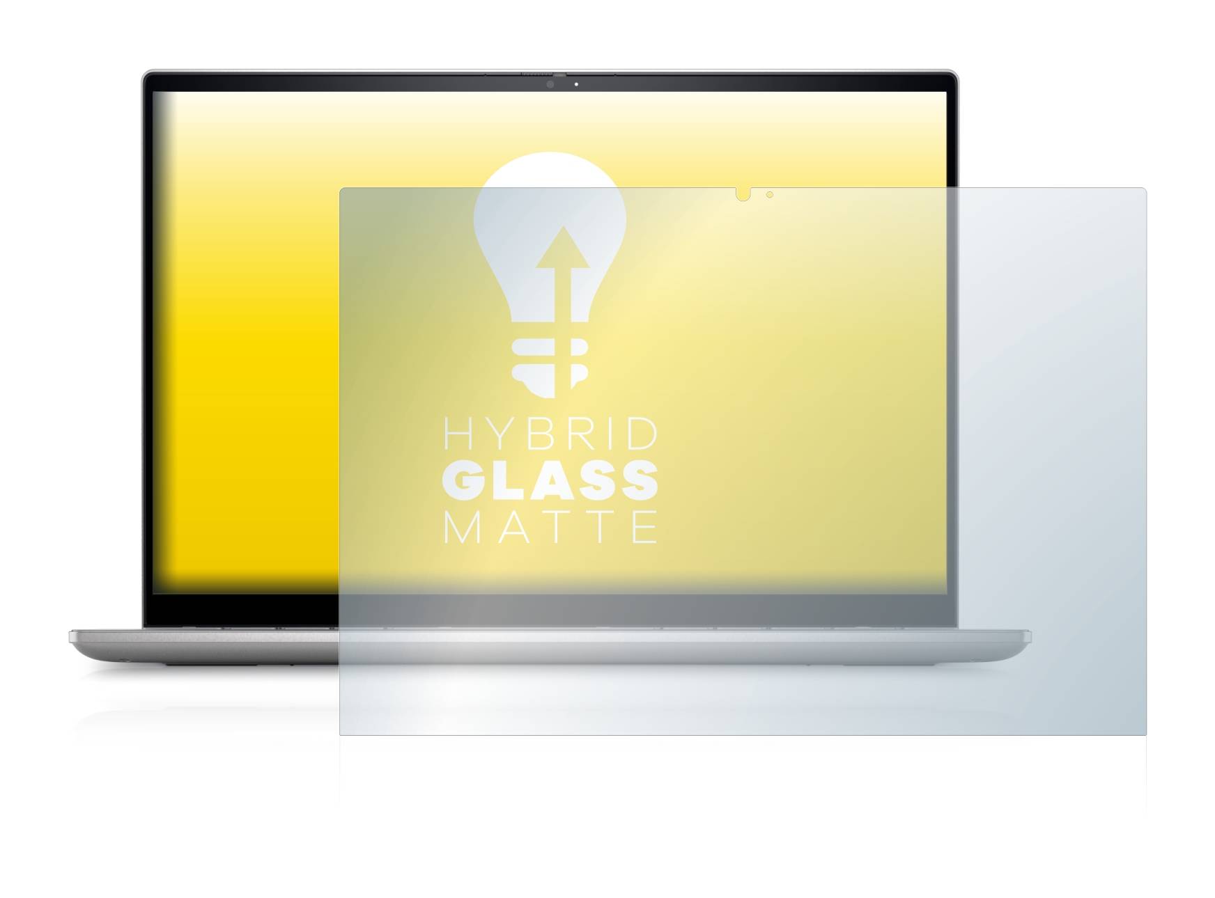 upscreen Flexible Schutz Glas Folie für Dell Inspiron 14 7420 2-in-1 Schutzglas 9H Hybridglas Matt Entspiegelt