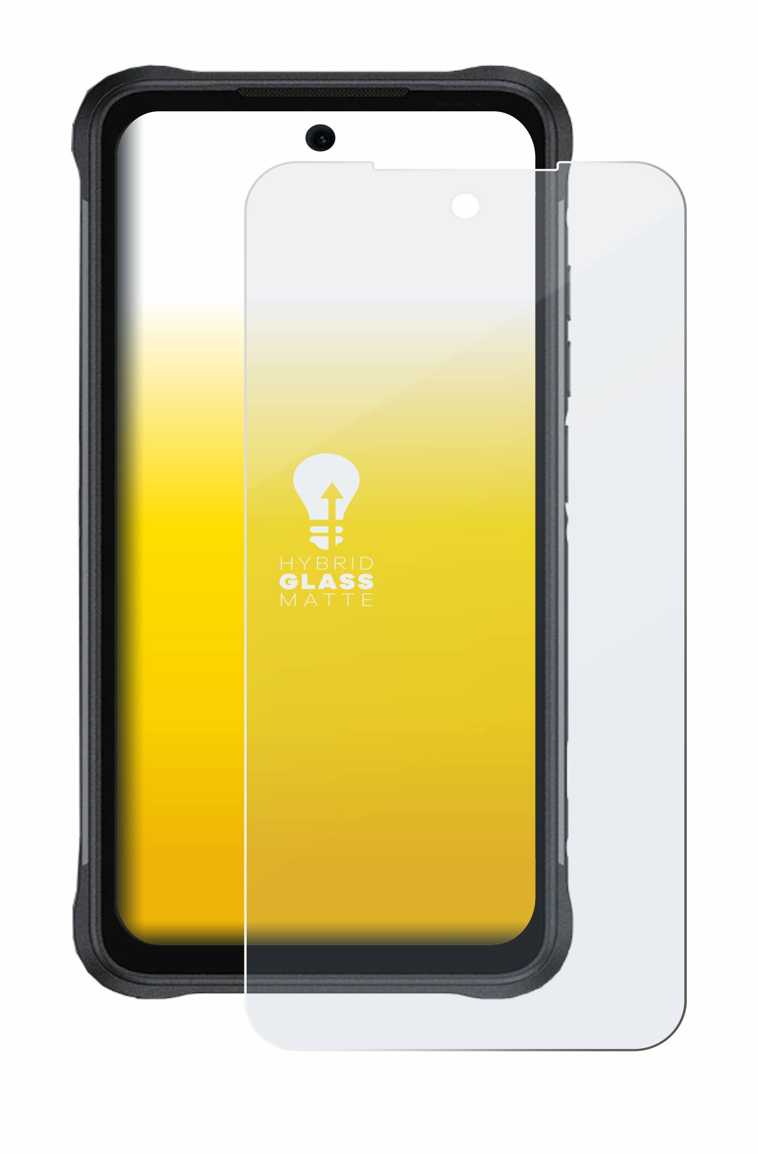 upscreen Flexible Panzerglasfolie für Umidigi Bison 2 Schutzglas 9H Hybridglas Matt Entspiegelt