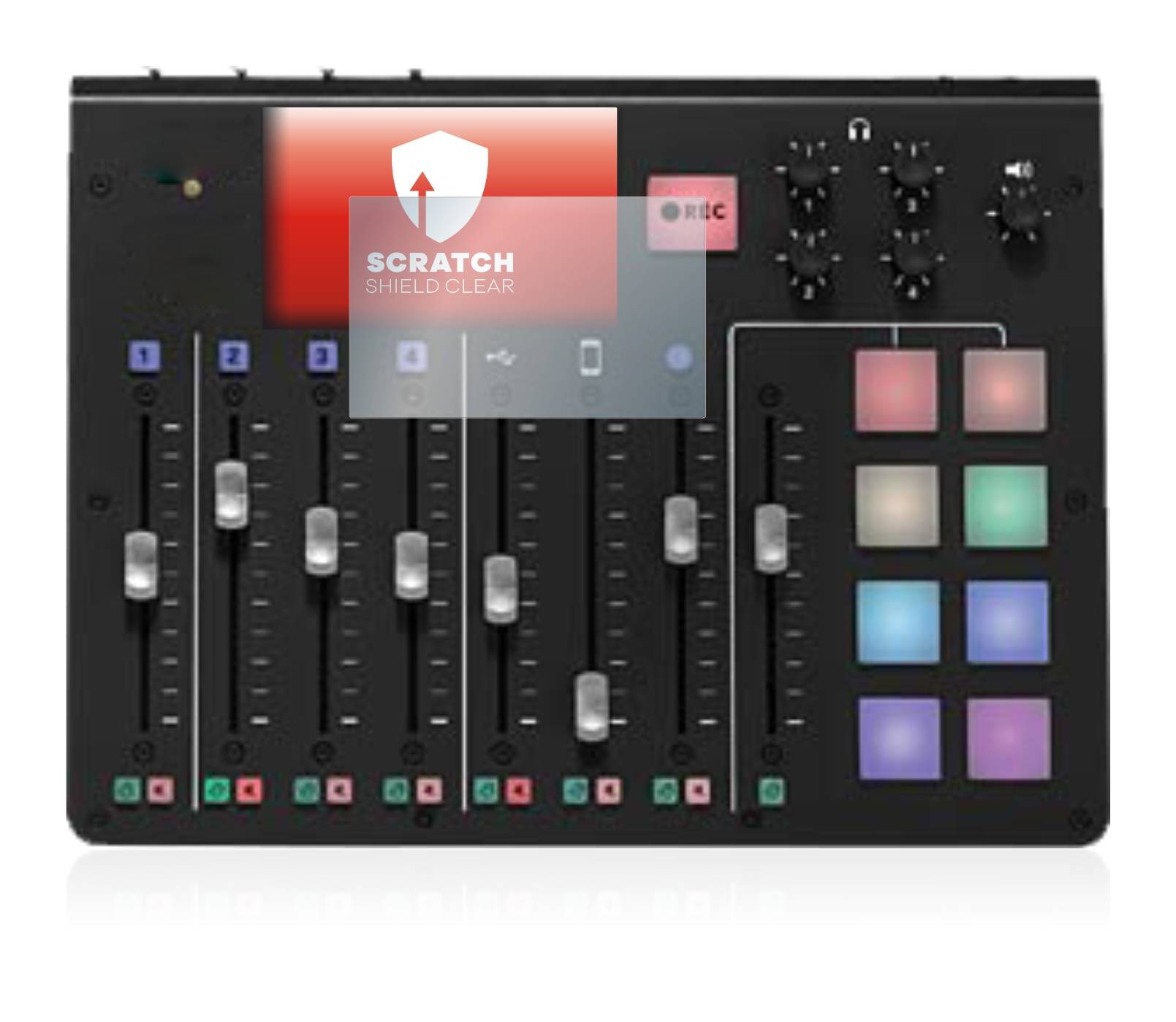 upscreen Scratch Shield Clear Premium Displayschutzfolie für Rodecaster Pro