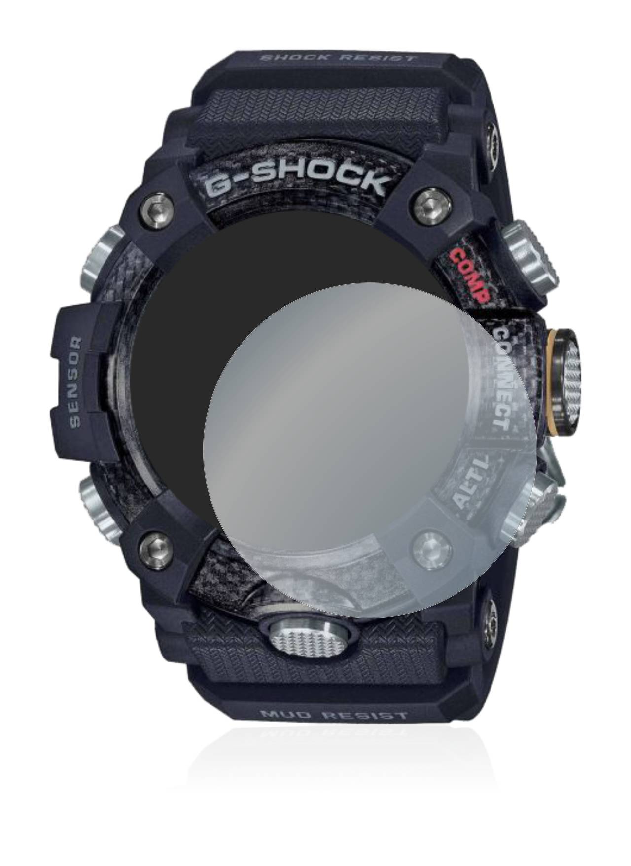 upscreen Scratch Shield Clear Premium Displayschutzfolie für Casio G-Shock Mudmaster