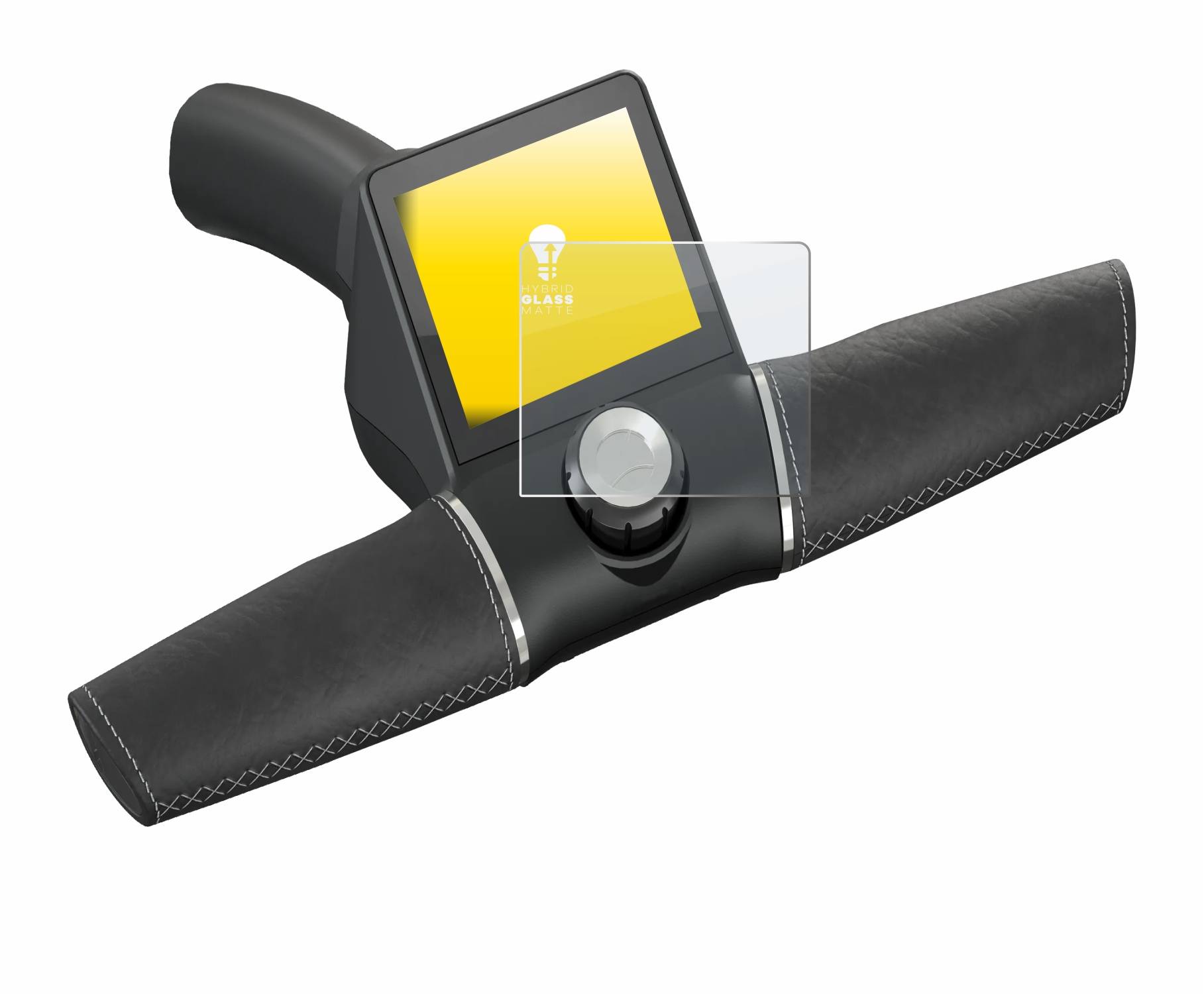 upscreen Hybrid Glass Matte Premium Schutzglas Folie für Motocaddy M3 GPS Electric Trolley
