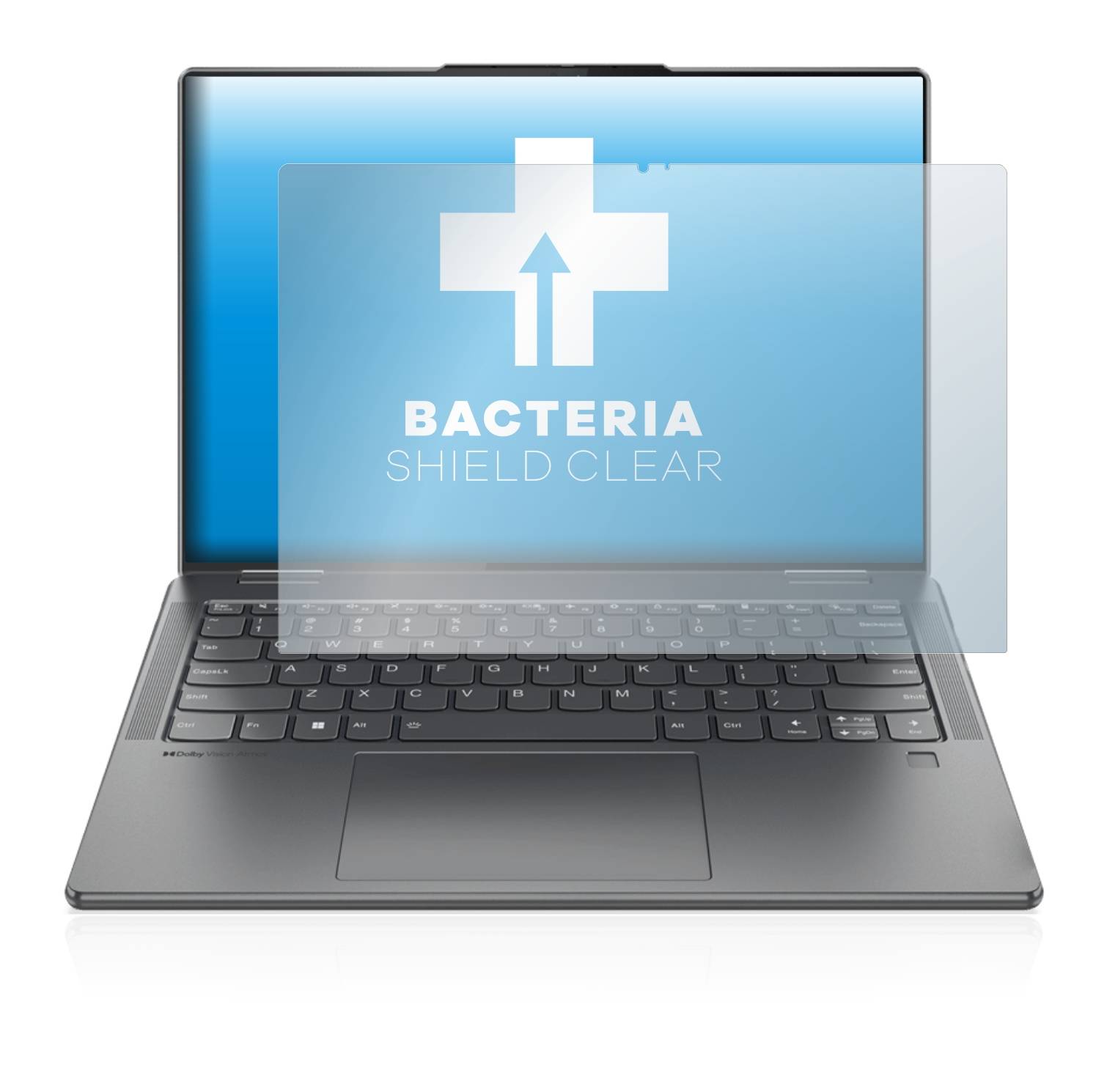 upscreen Bacteria Shield Clear Premium Antibakterielle Displayschutzfolie für Lenovo Yoga 7i