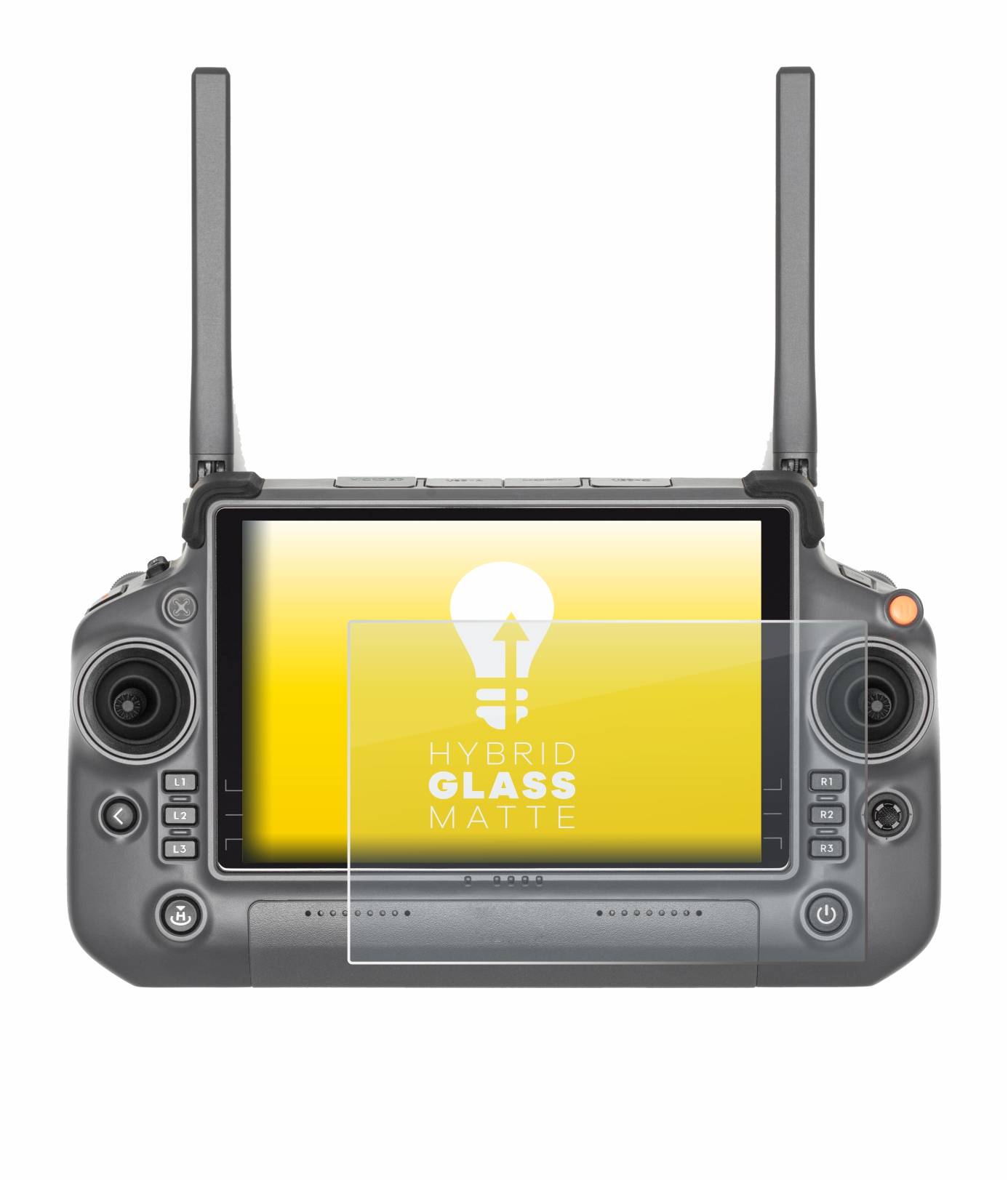 upscreen Hybrid Glass Matte Premium Schutzglas Folie für DJI RC